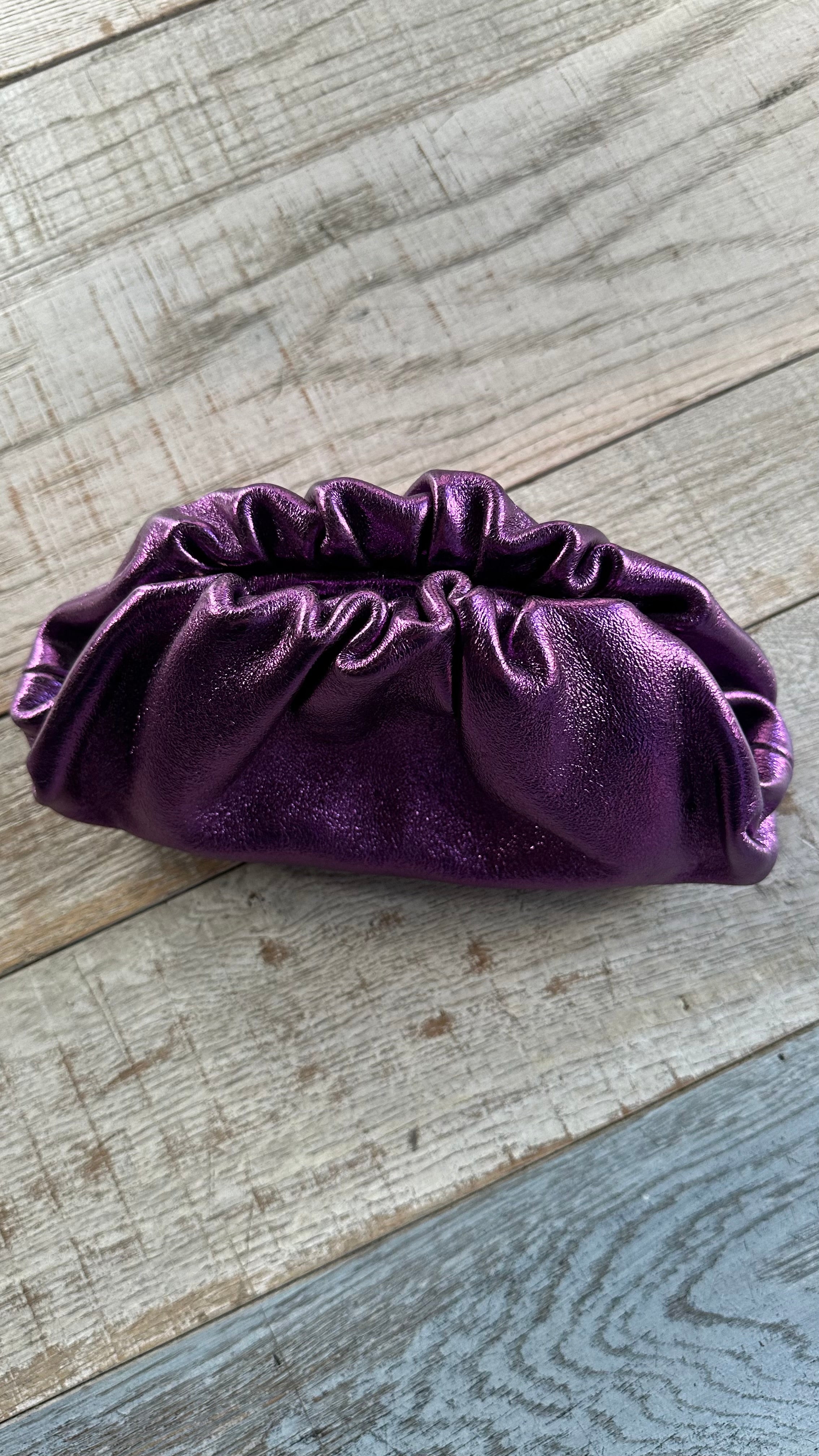 Pochette Clouche Viola Laminata