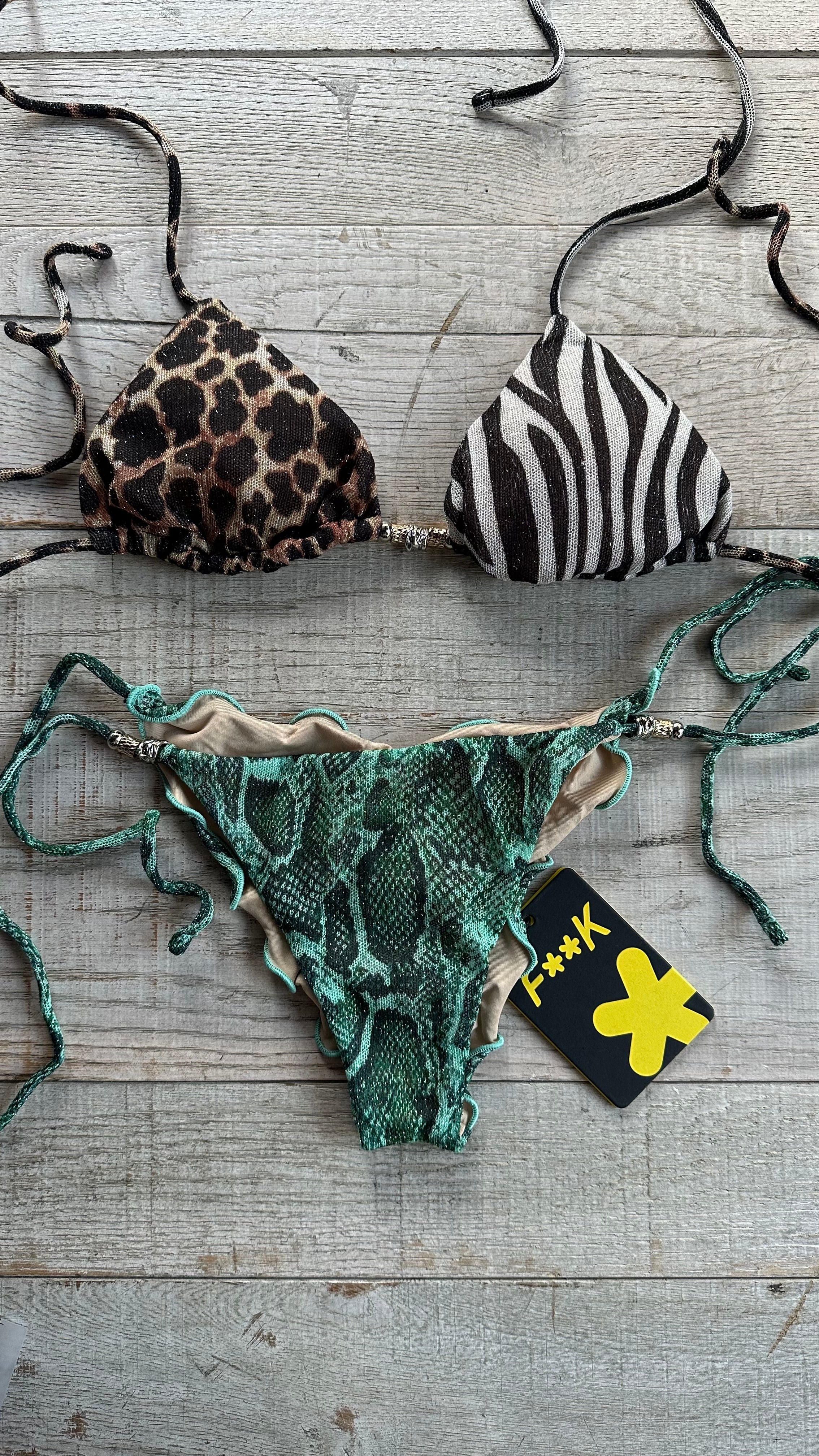 Triangolo in Jersey Animalier