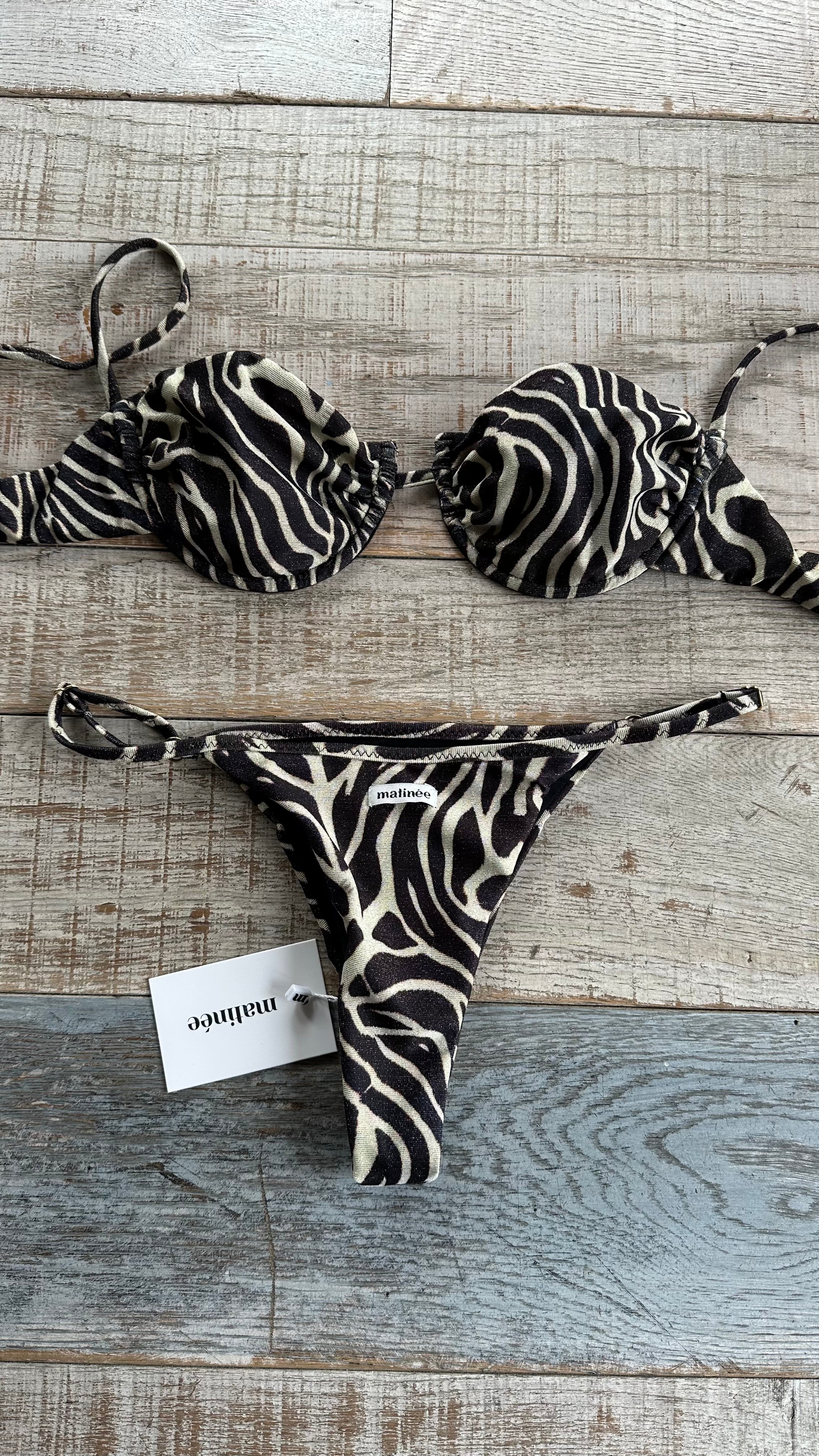 Balconcino Zebrato Lurex Bianco