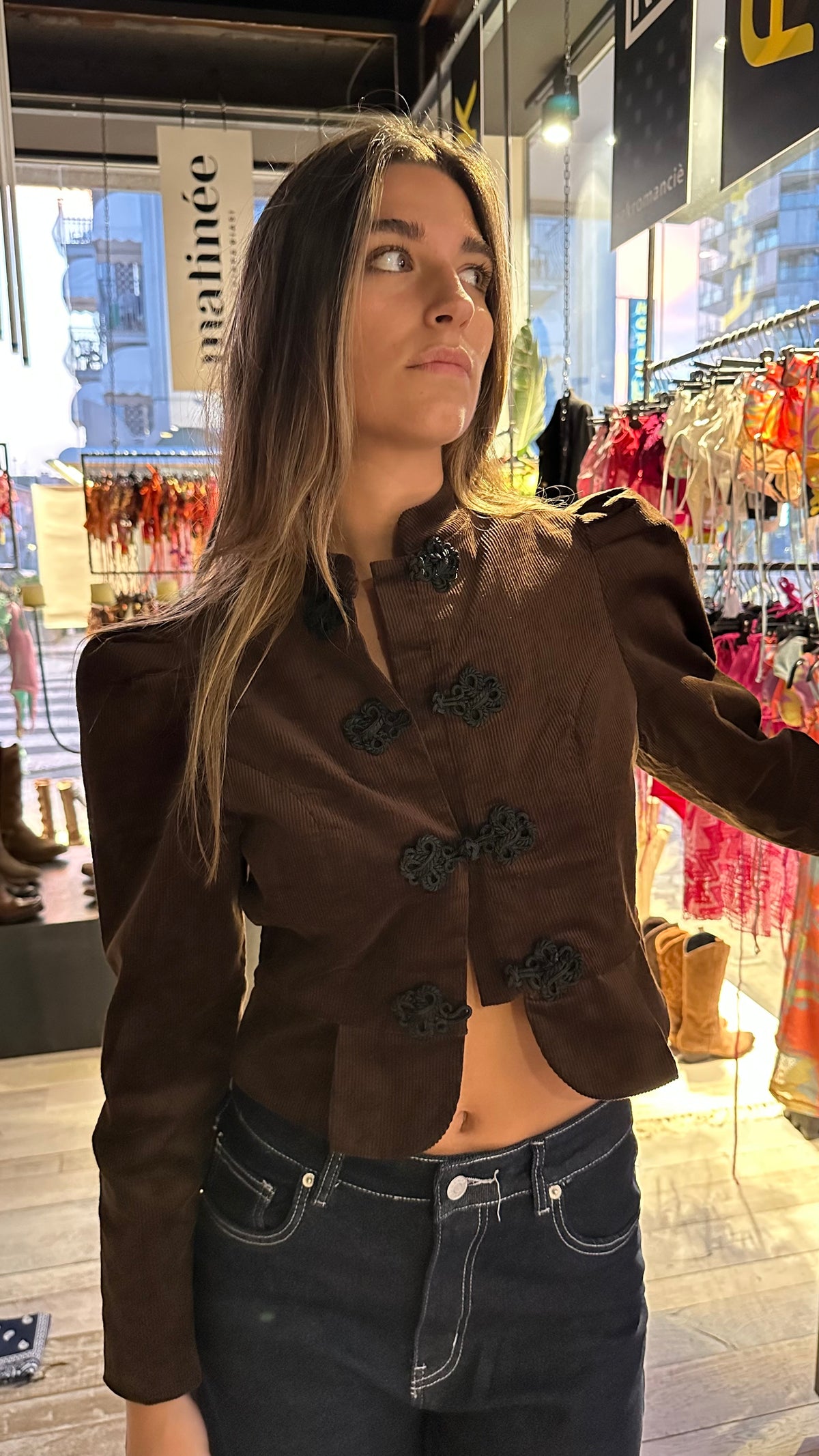 Completo in Velluto Marrone “ Ébène”