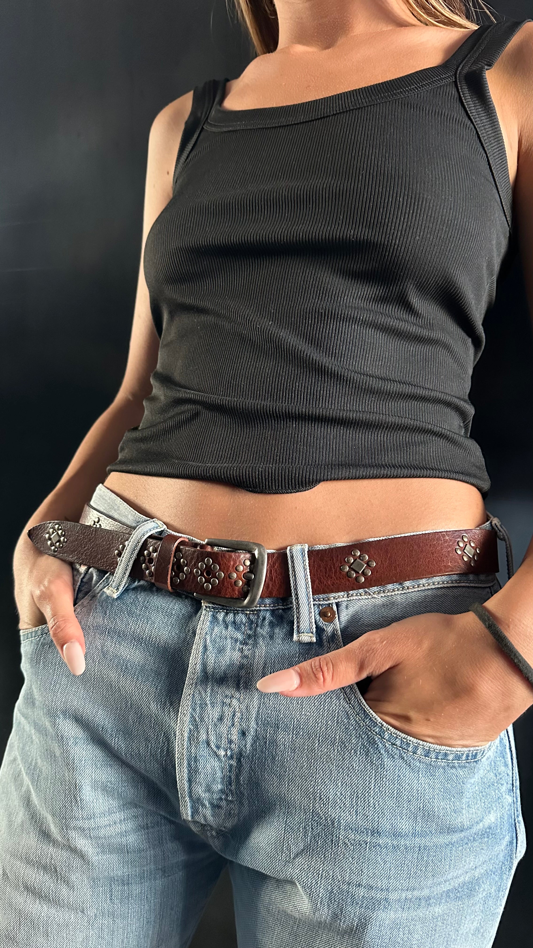 Rust Bloom Belt - Cognac
