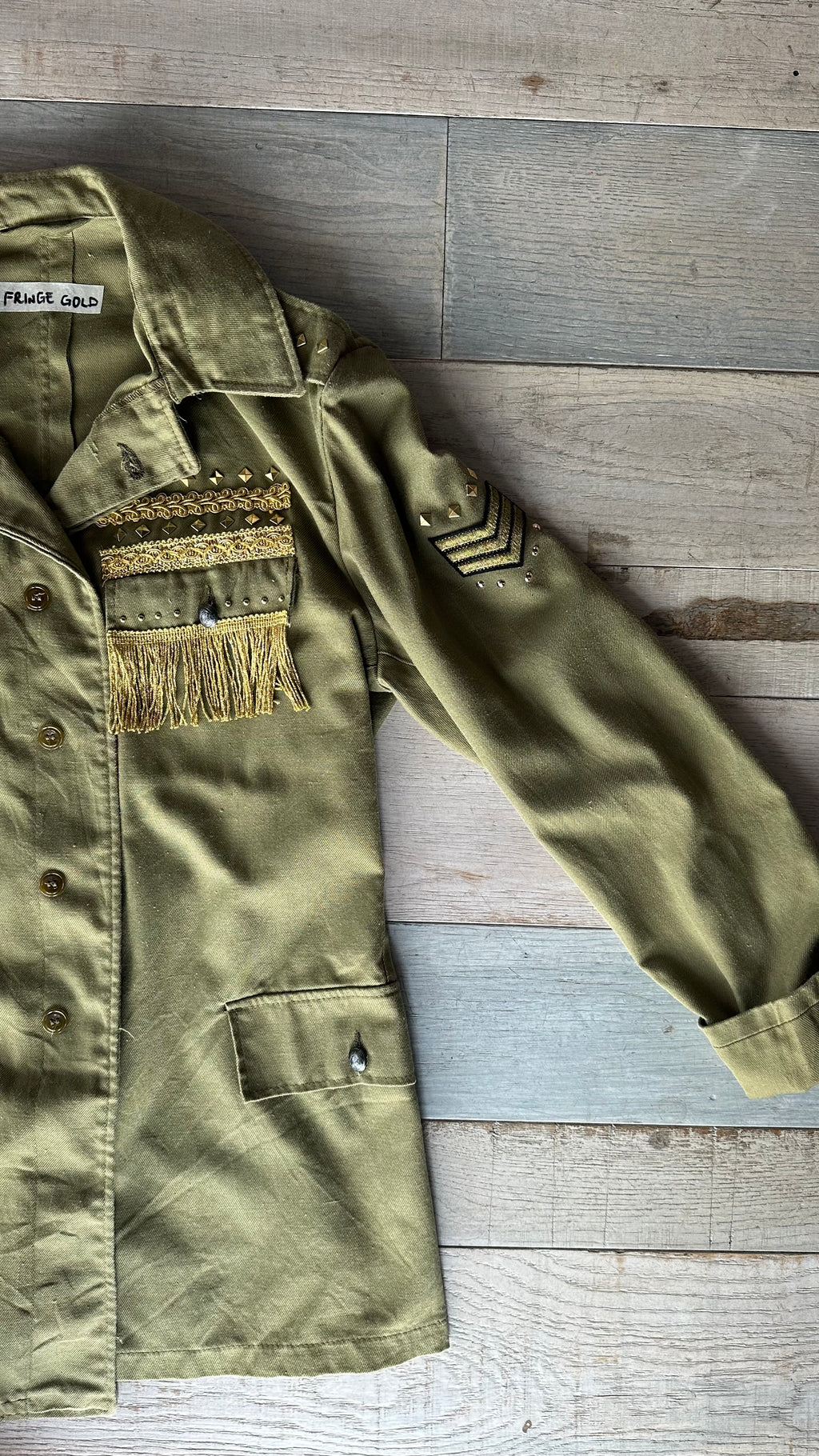 Giacca Vintage “Fringe Gold”
