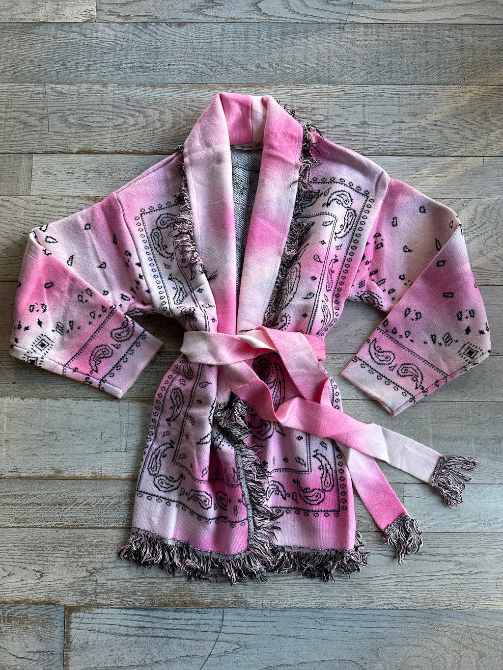 Cardigan Bandana Rosa