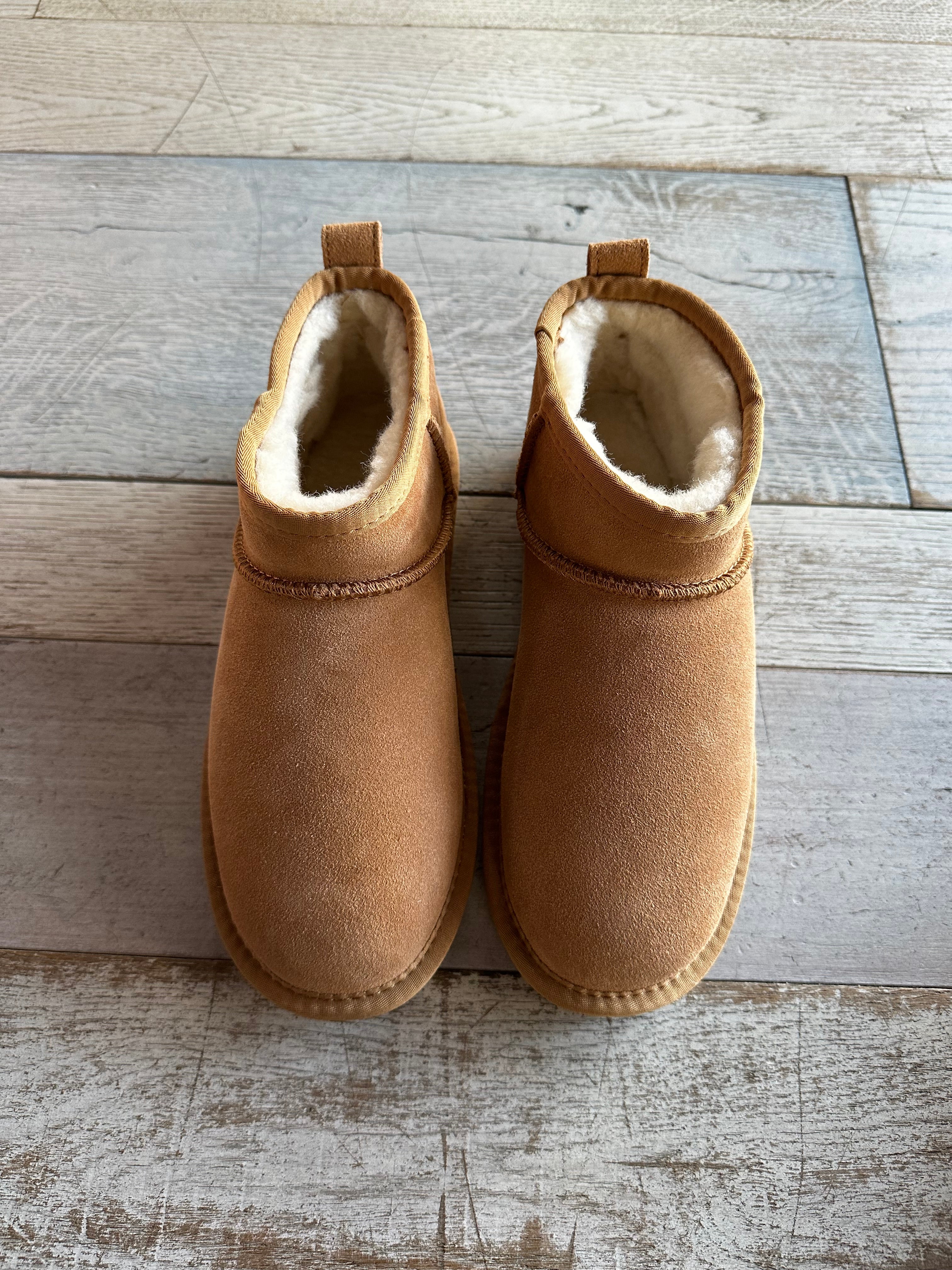 stivaletto scamosciato beije