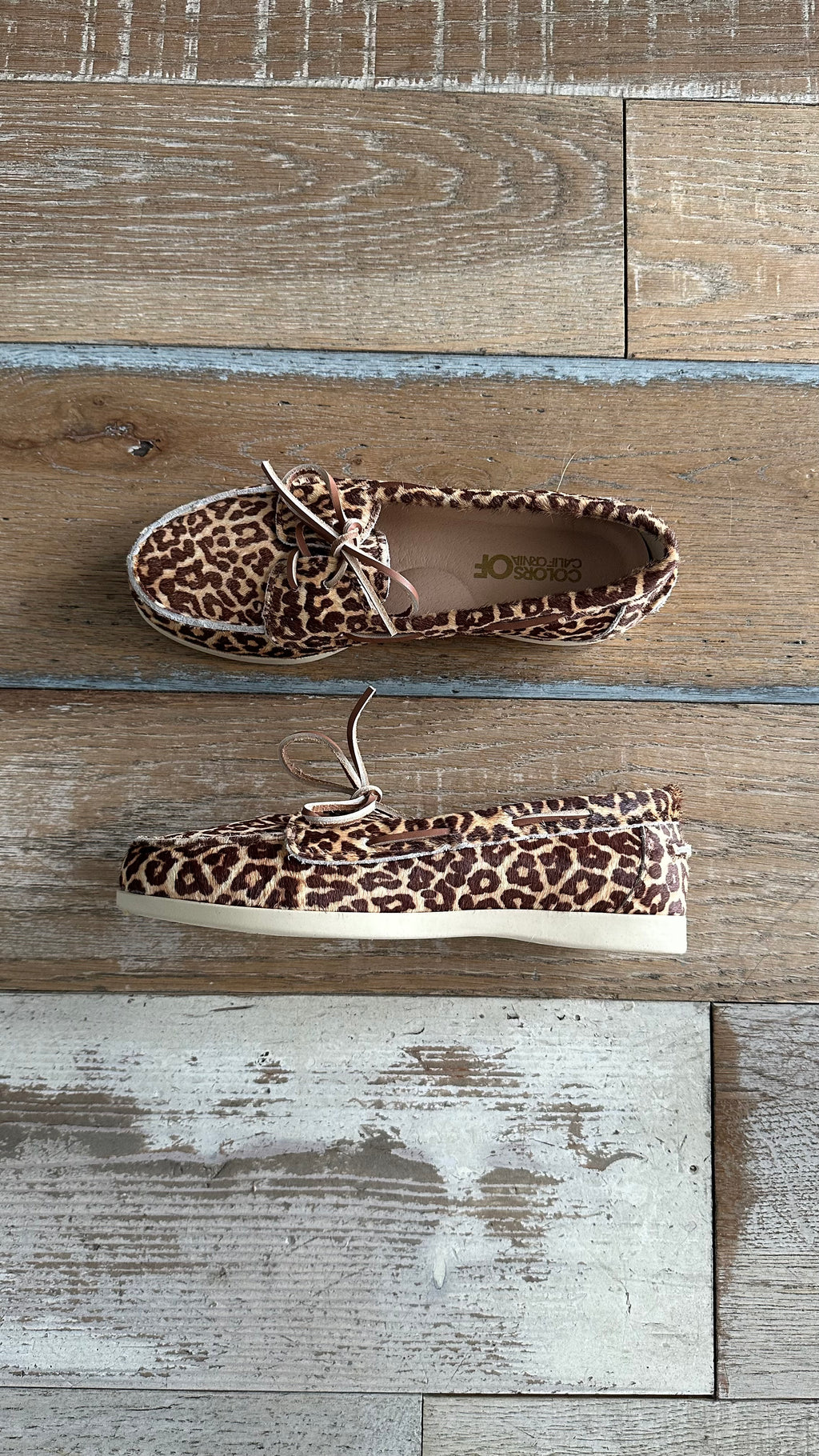 Mocassino da Barca in cavallino Leopardato