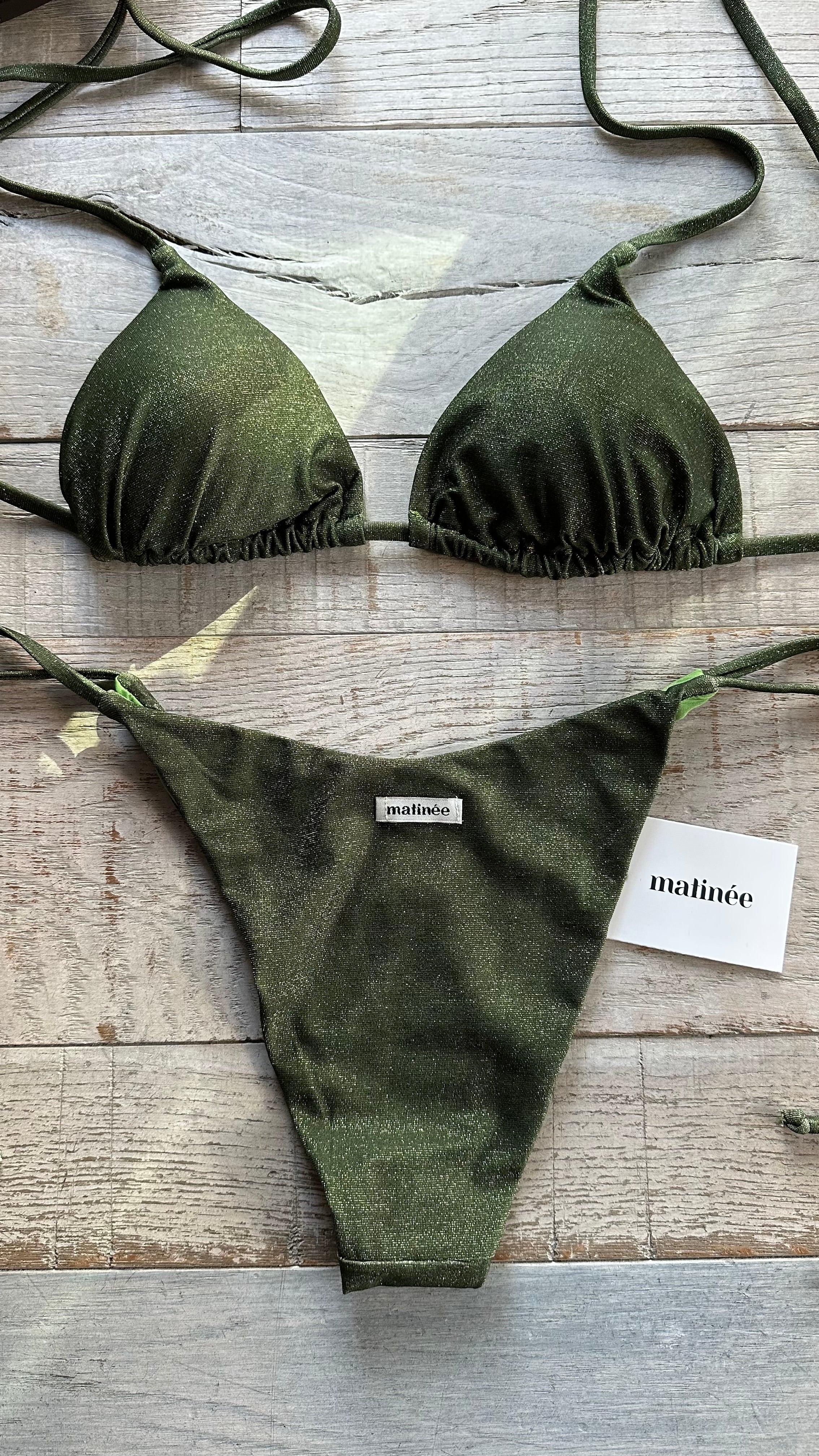 Triangolo Lurex Verde