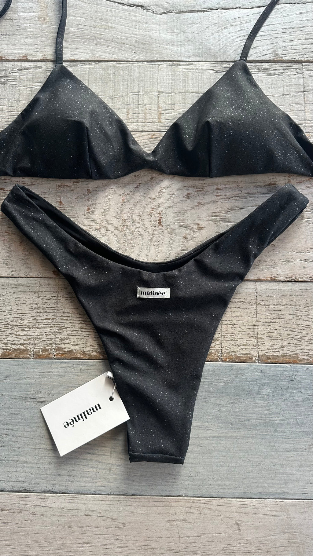 Bikini Top Kristall Nero