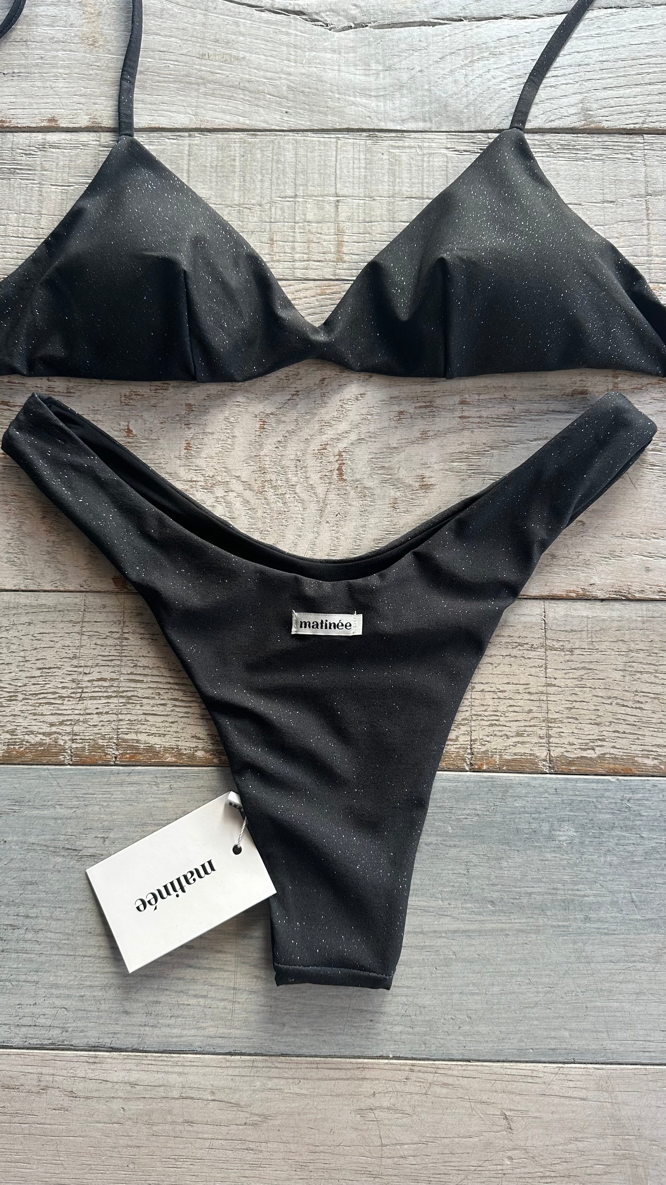 Bikini Top Kristall Nero