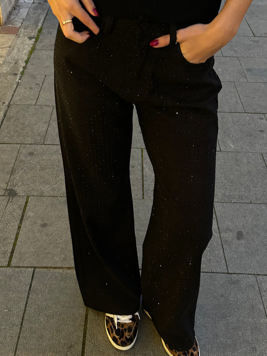 Jeans Strass neri