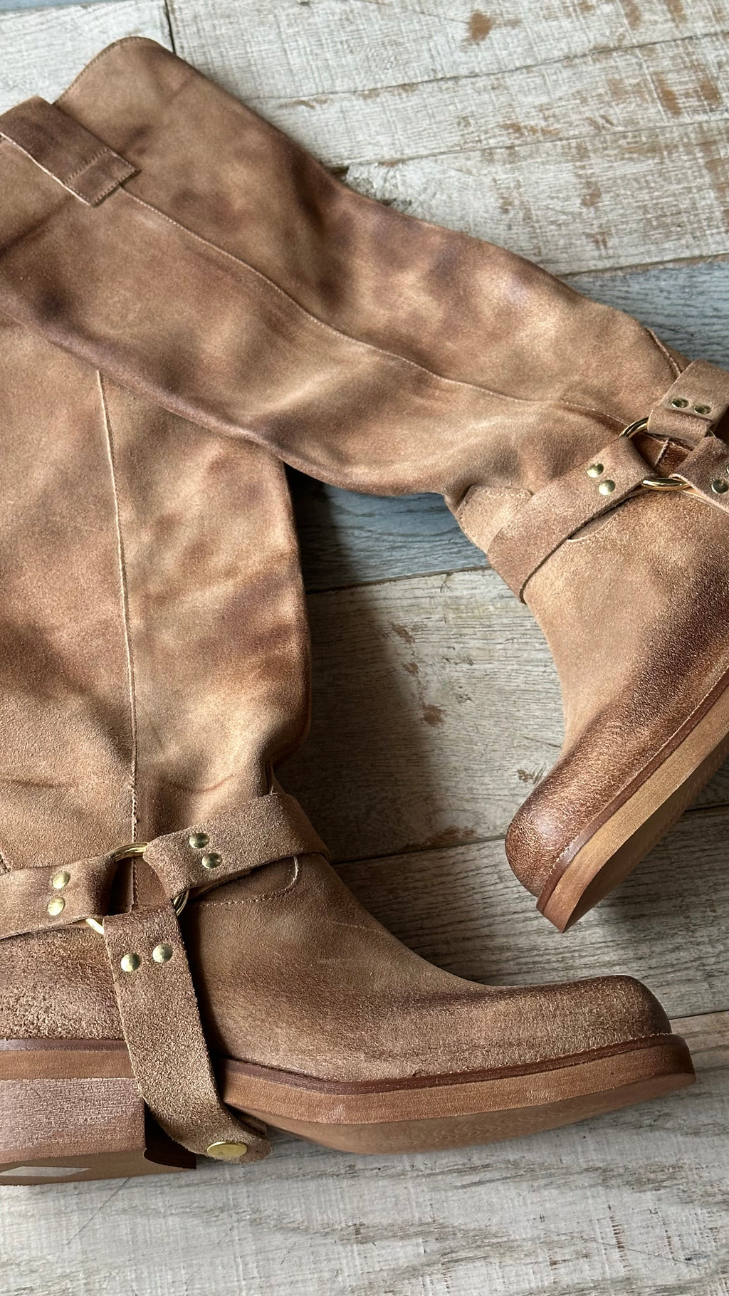 Bikers in camoscio color Carne