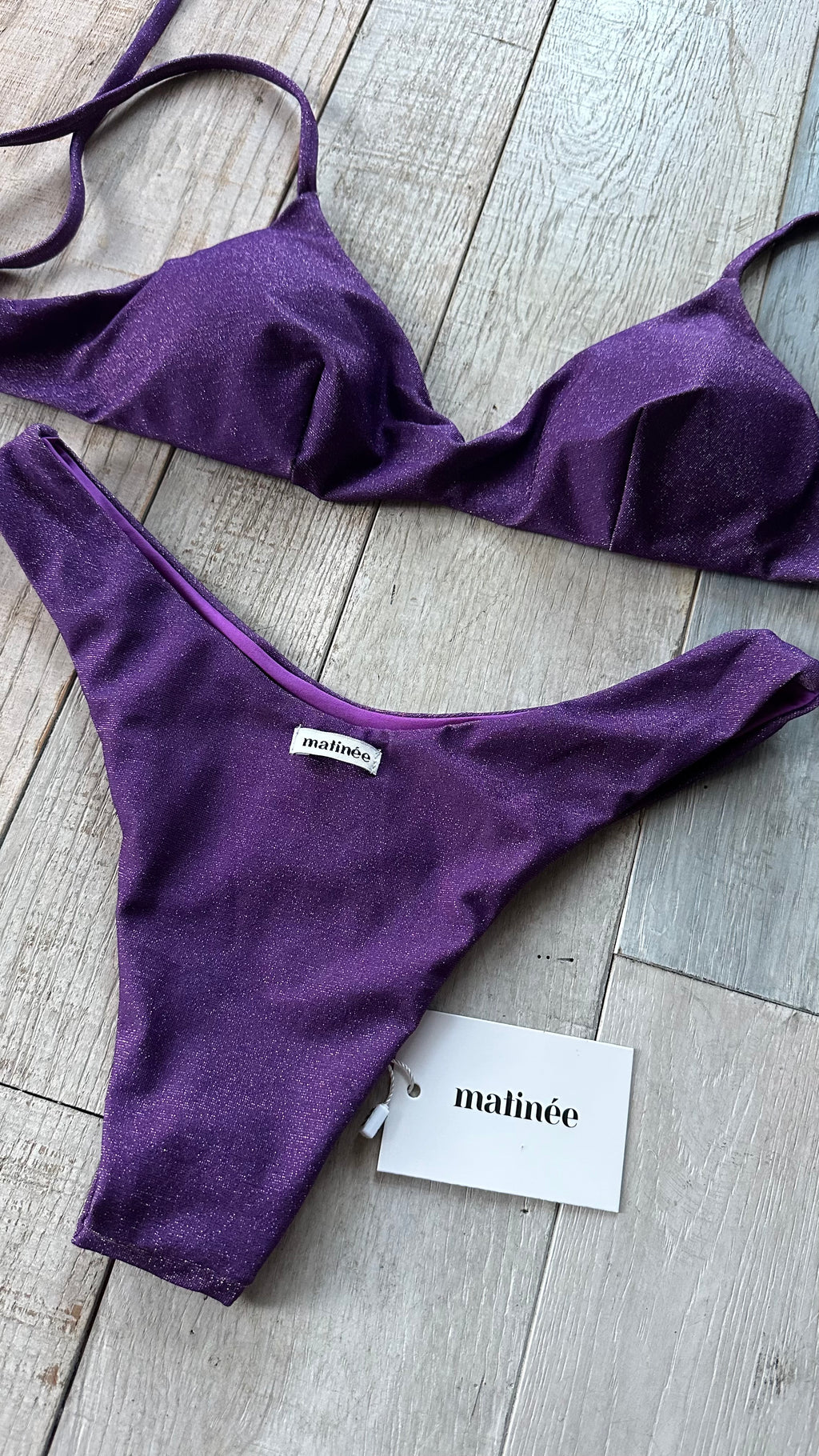 Bikini Top Tina Lurex Viola