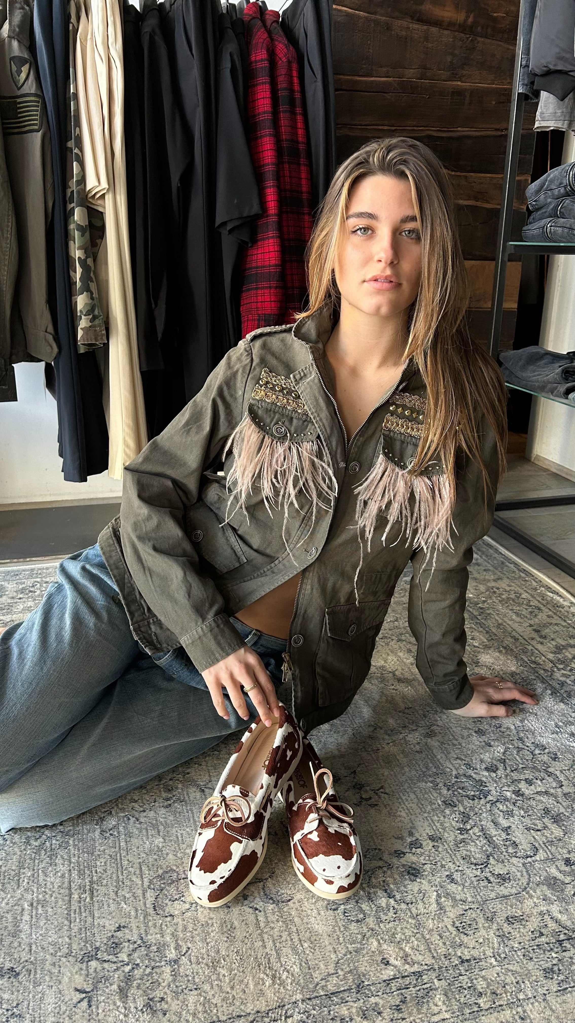 Giacca Army Plume Pink