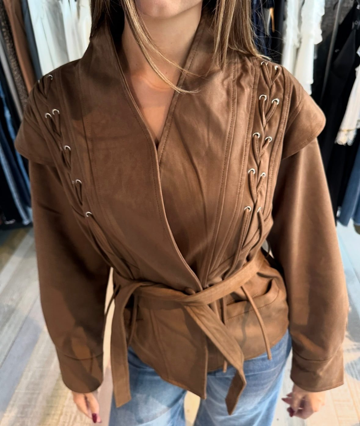 Giacca Navajo Camoscio