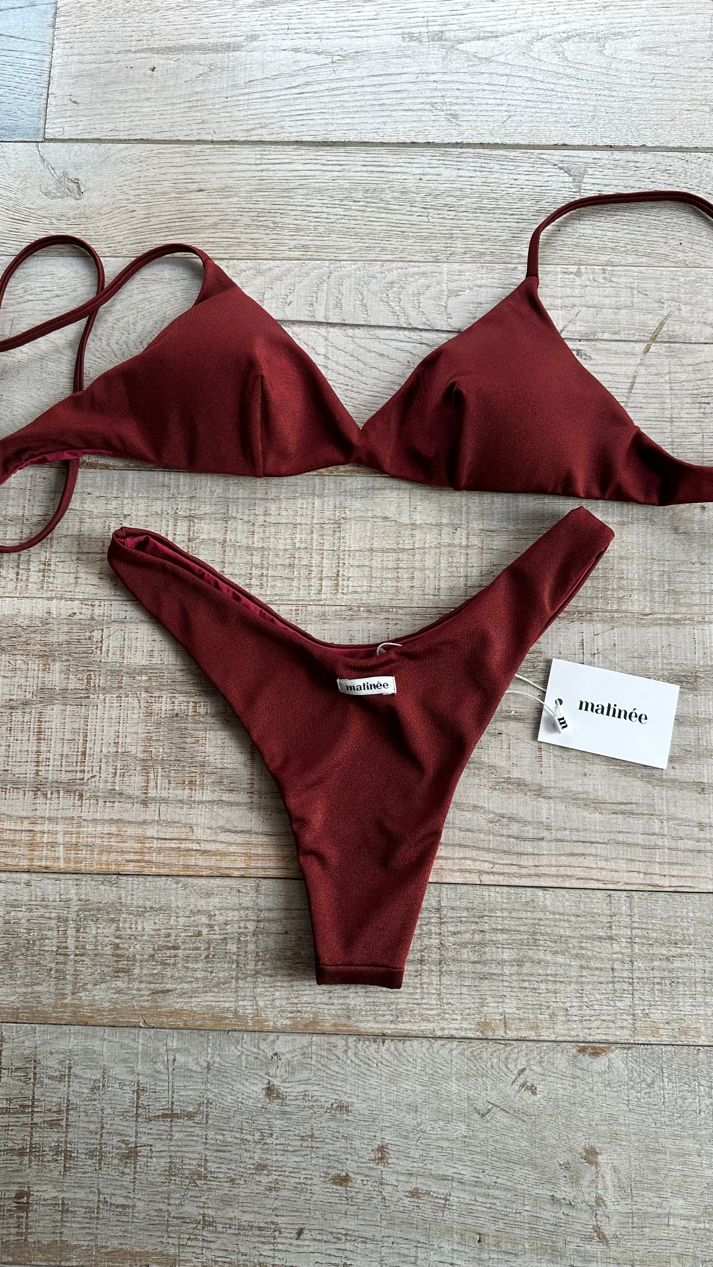 Bikini Top Tina Rosso Vino