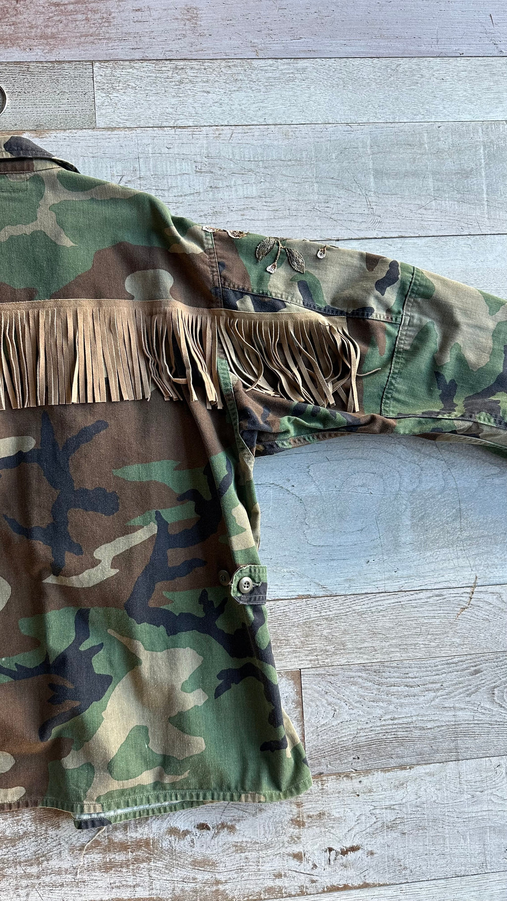 Giacca Militare “Gold Flower”