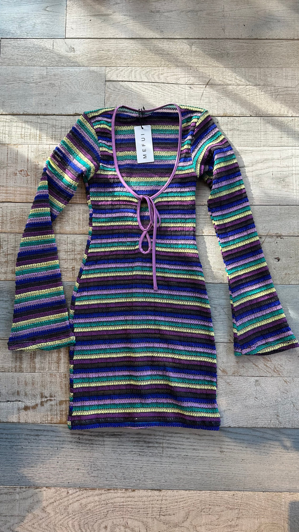 Abito in Crochet Viola Multicolor By Mefui