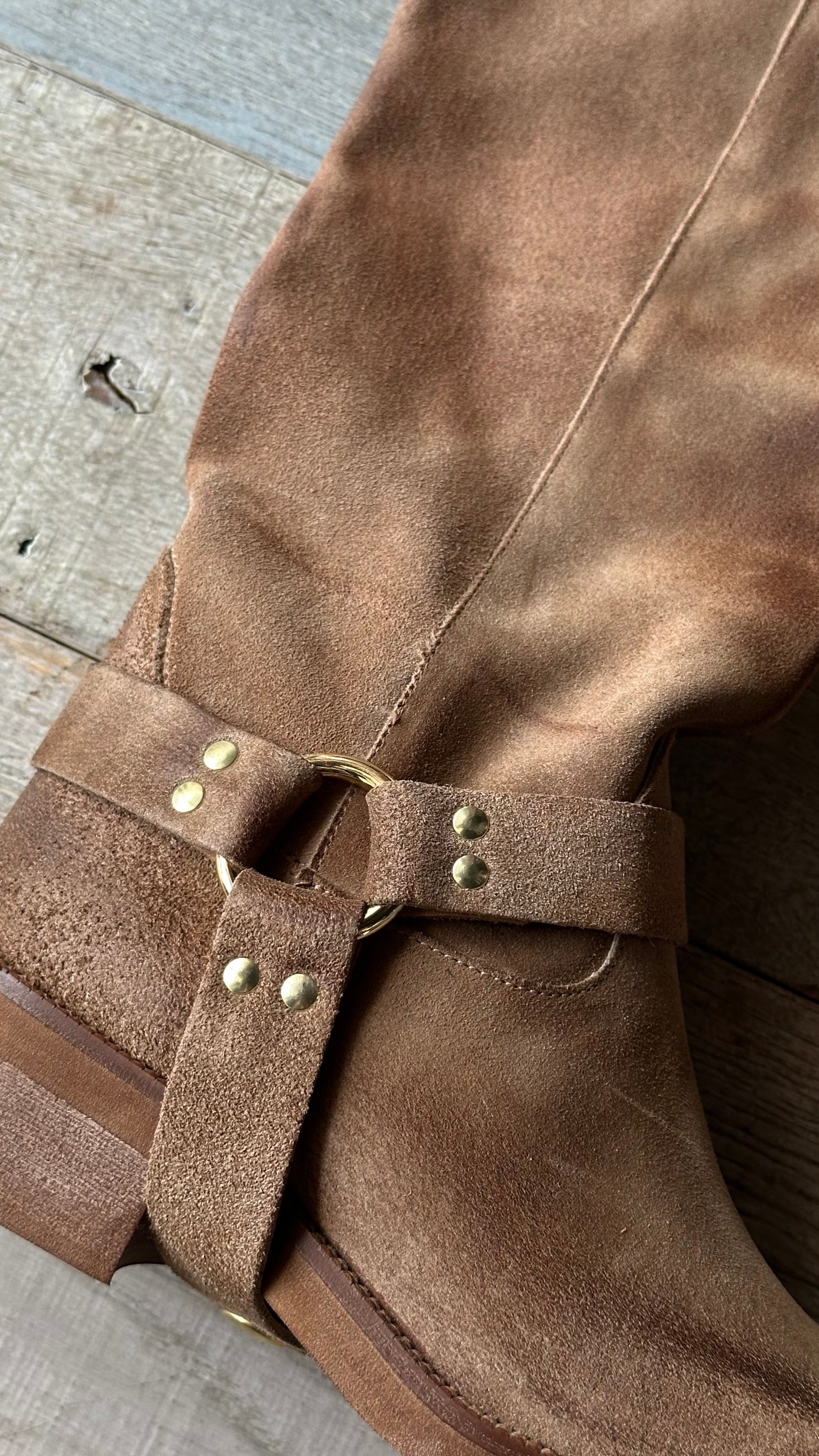 Bikers in camoscio color Carne