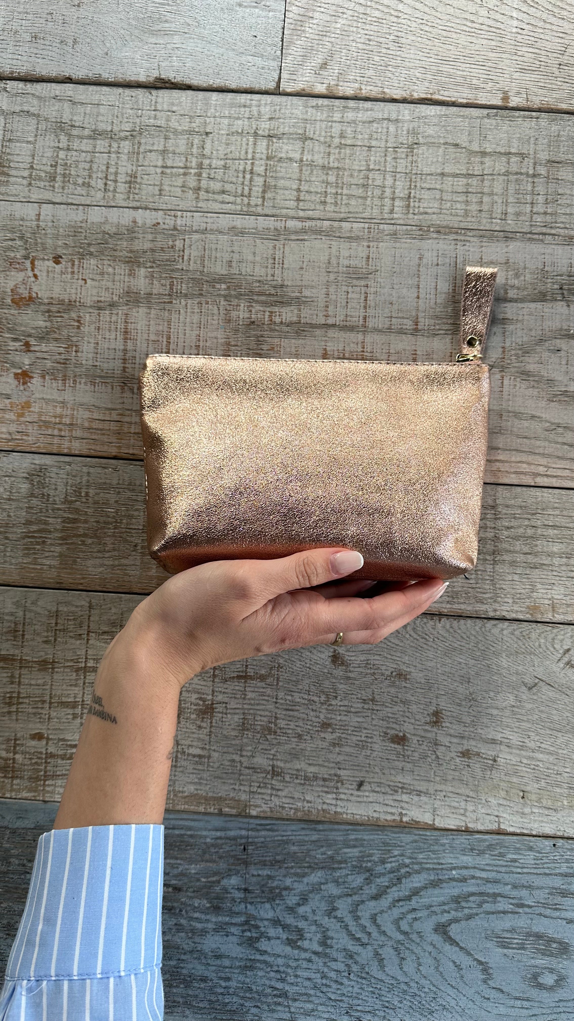 Pochette Laminata Oro Rosa