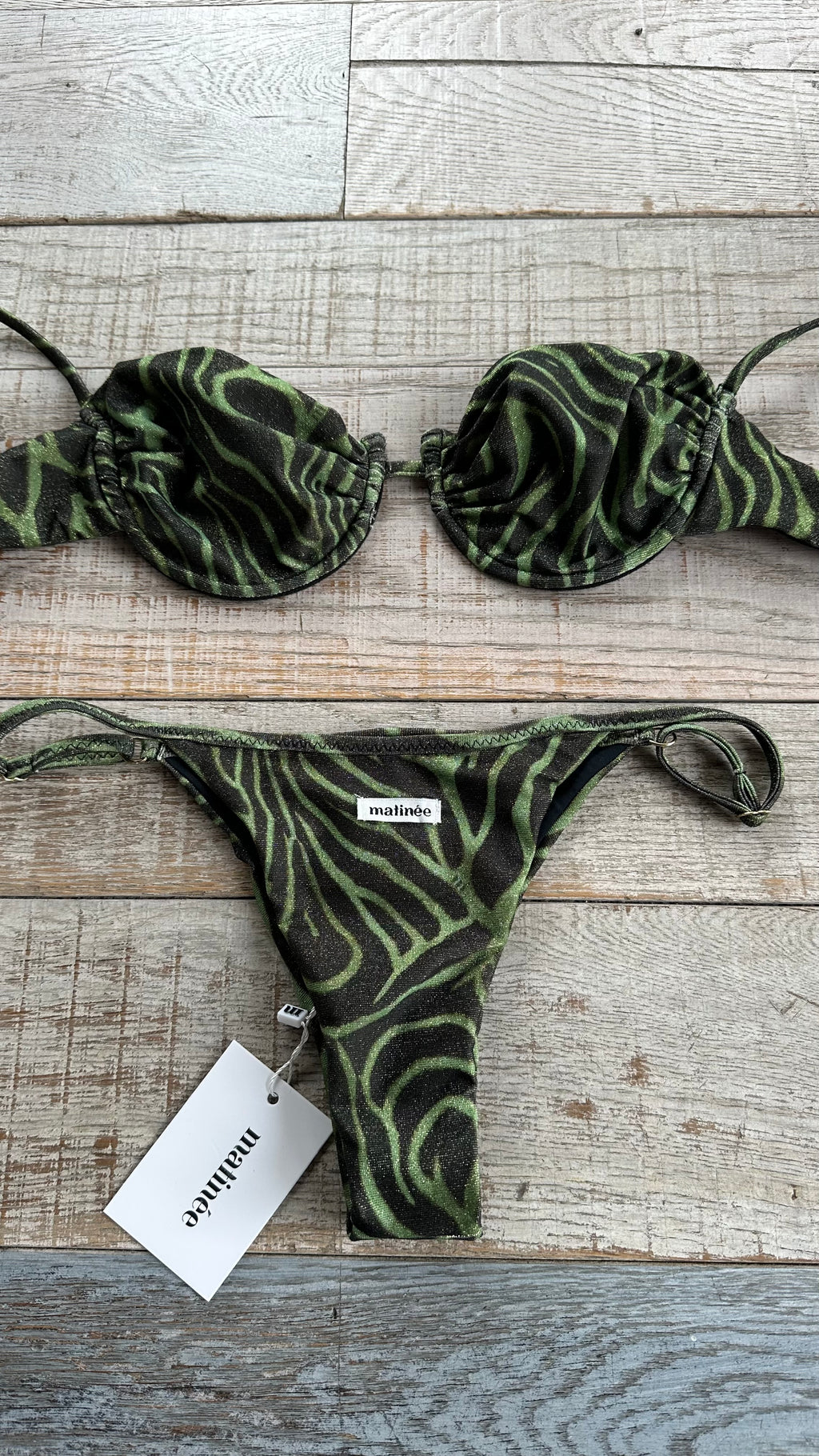 Balconcino Zebrato Lurex Verde
