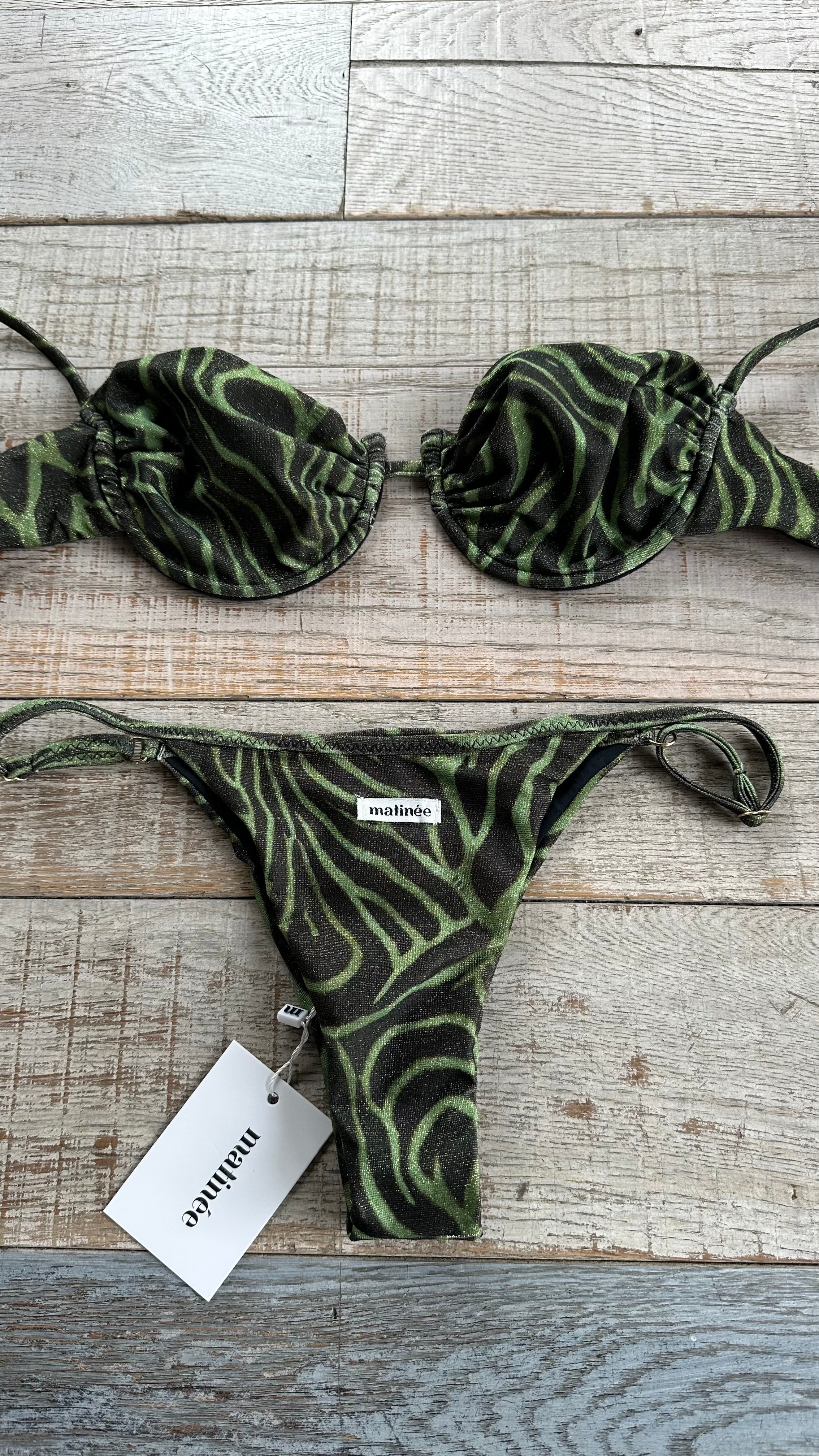 Balconcino Zebrato Lurex Verde