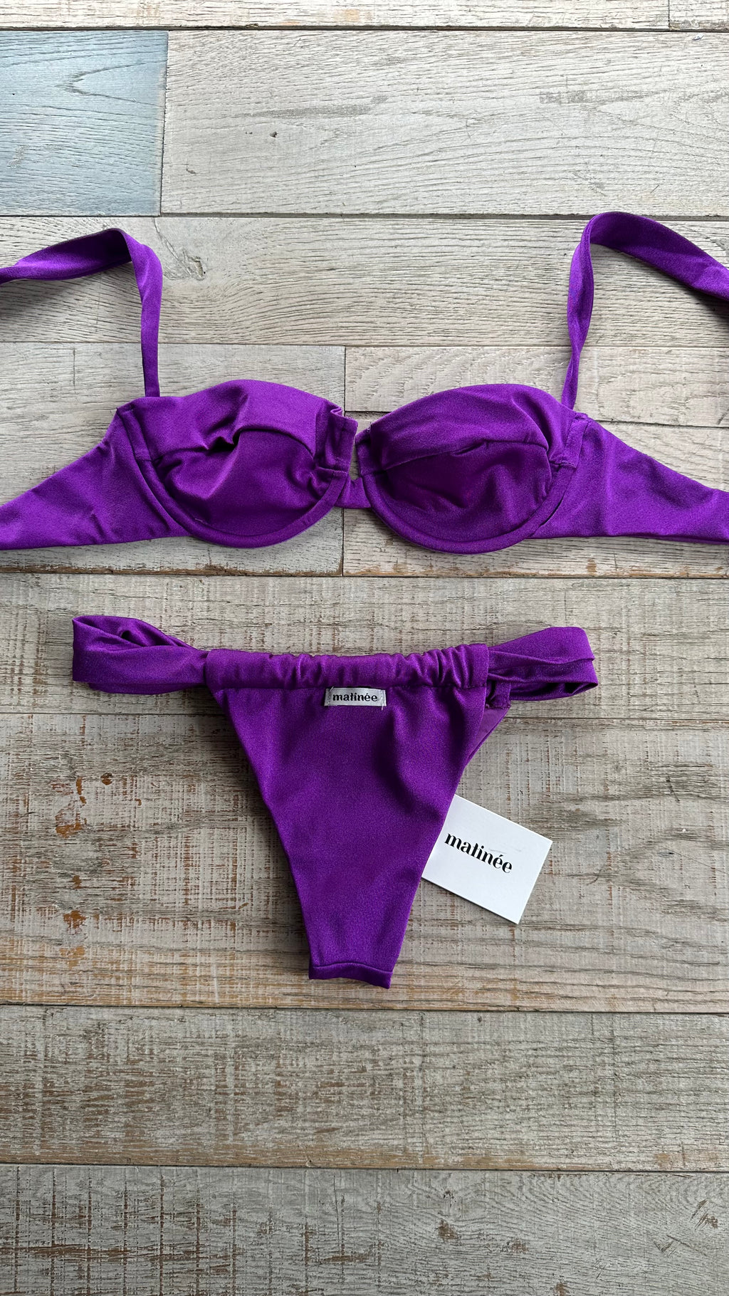 Bikini Balconcino Adele in Lycra Lucida Viola