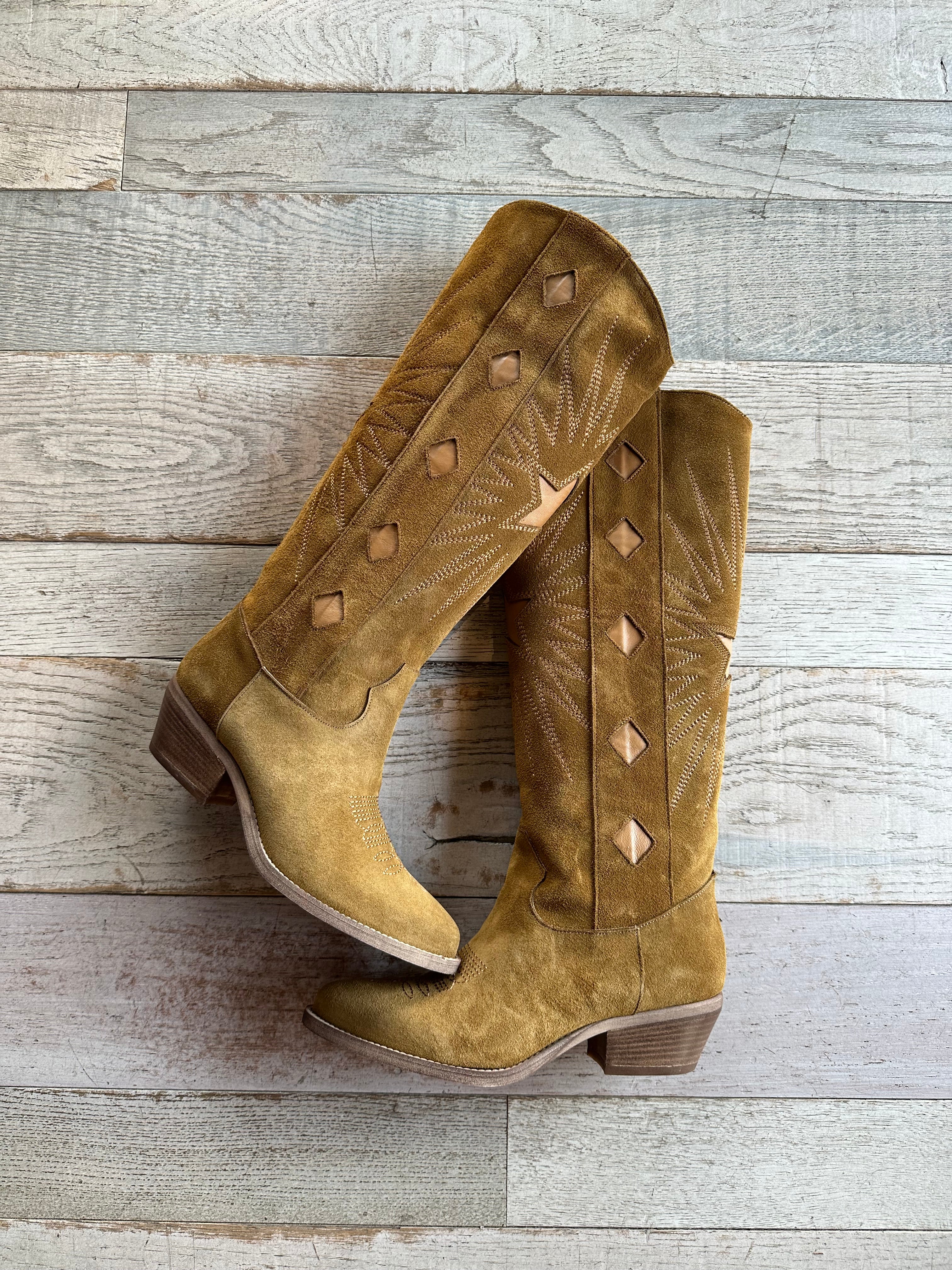 Texano Stella in camoscio