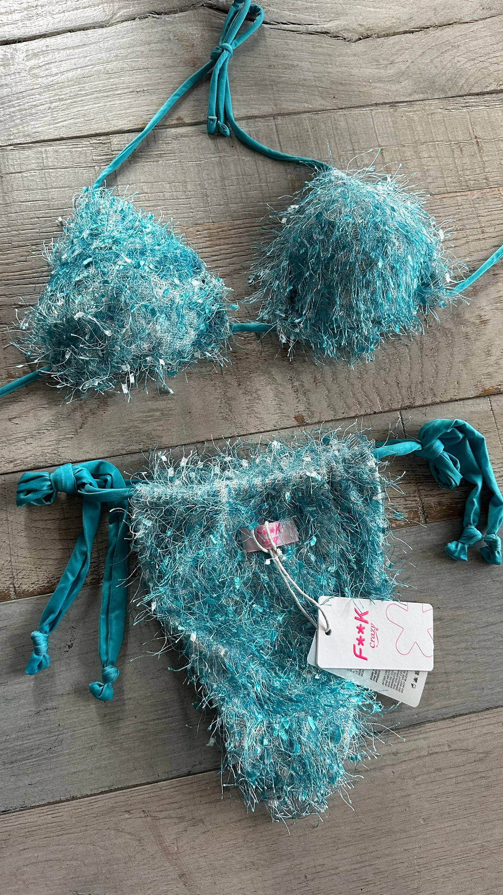 Triangolo Piume Azzurro