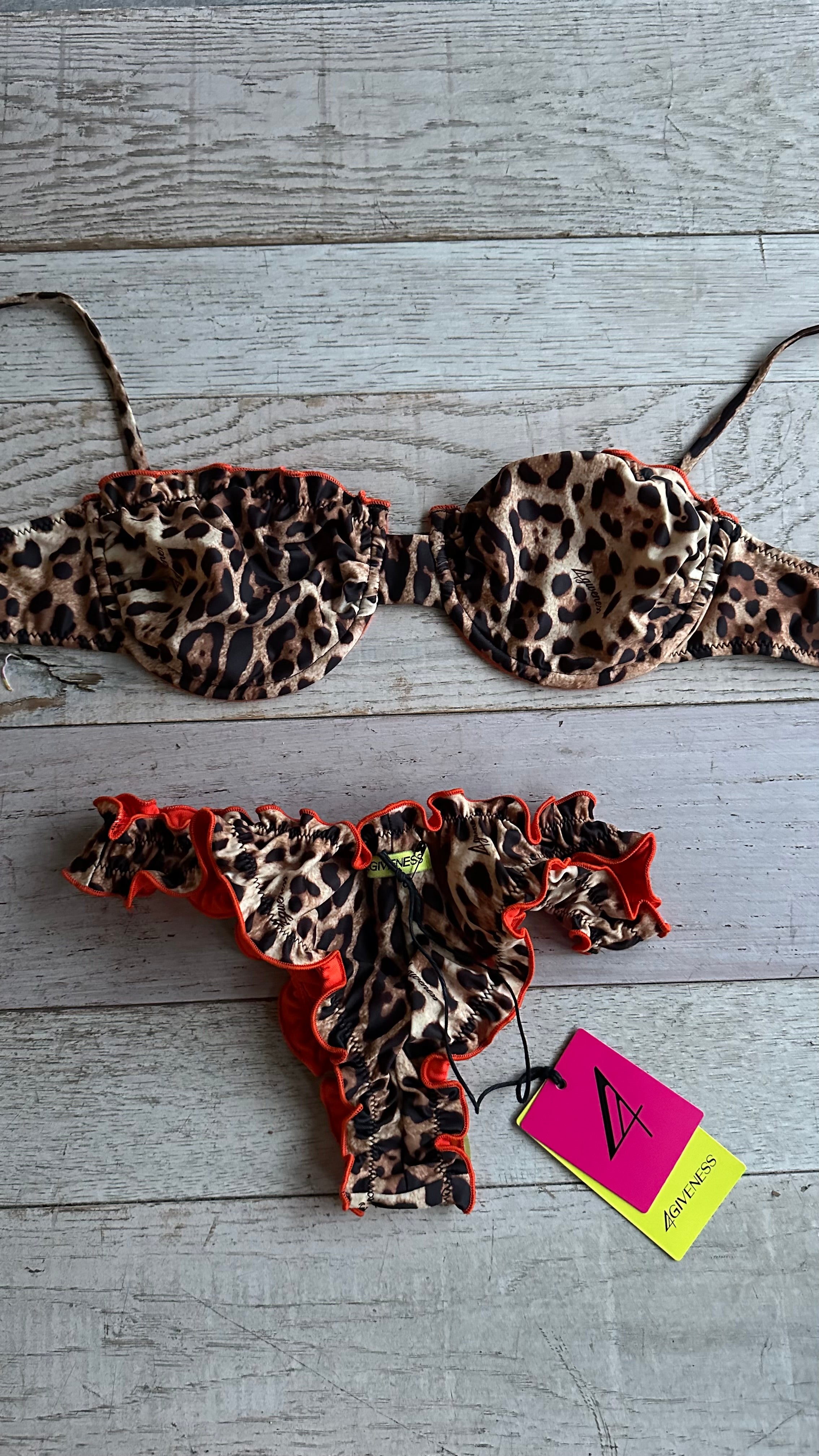 Bikini Balconcino Frou Frou Leopardato