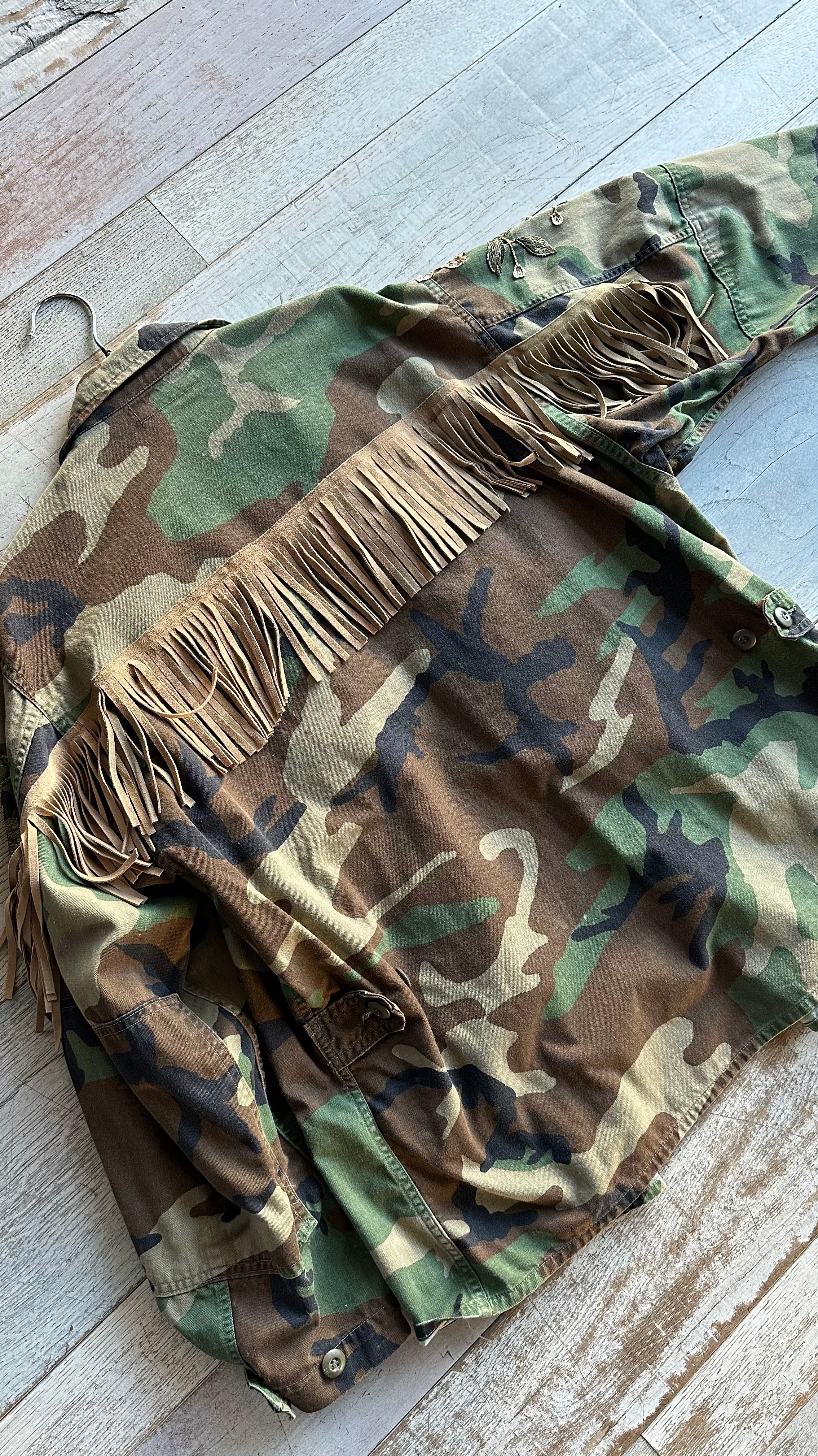 Giacca Militare “Gold Flower”
