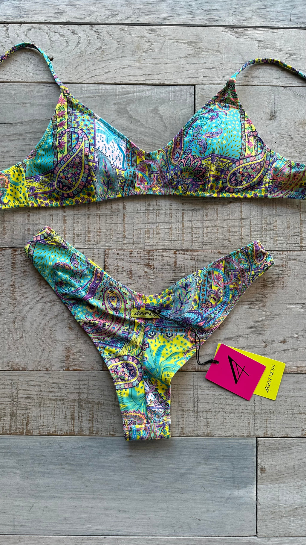 Bikini Top in Lycra Floreale