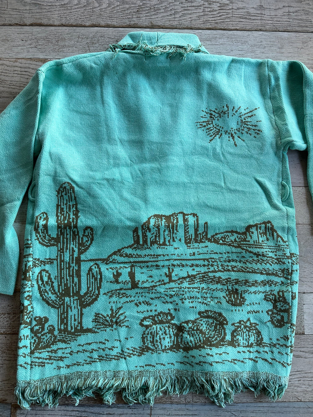 Cardigan Cactus Verde Acqua