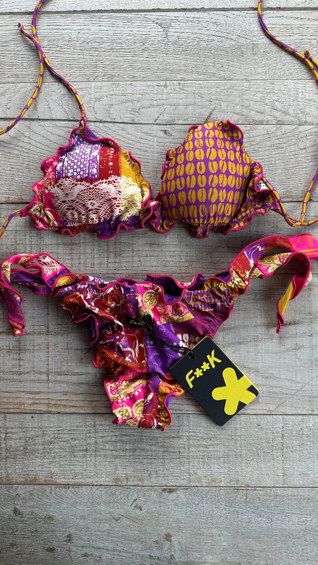 Triangolo Sbambolato Frou Frou Multicolor