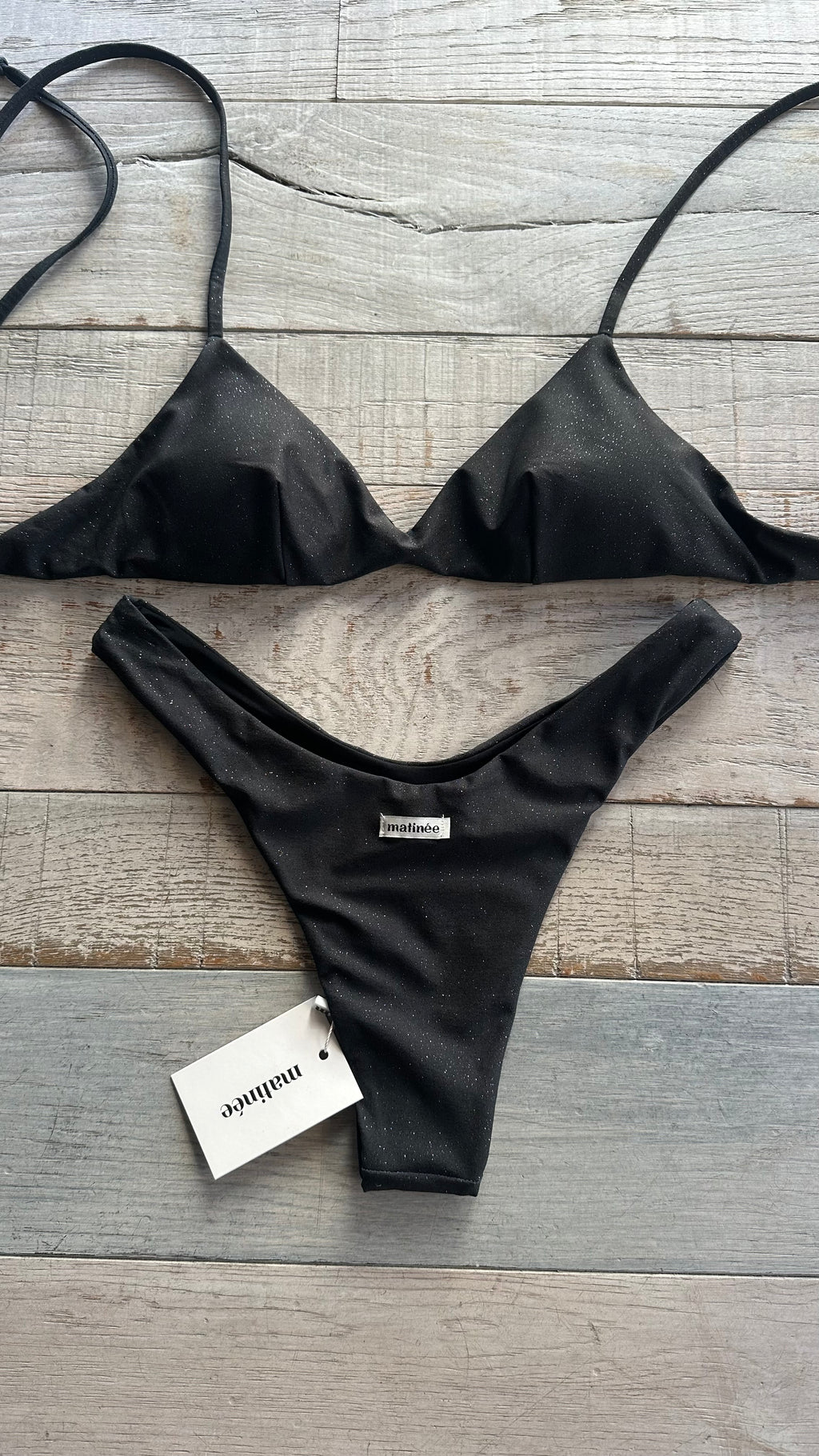 Bikini Top Kristall Nero