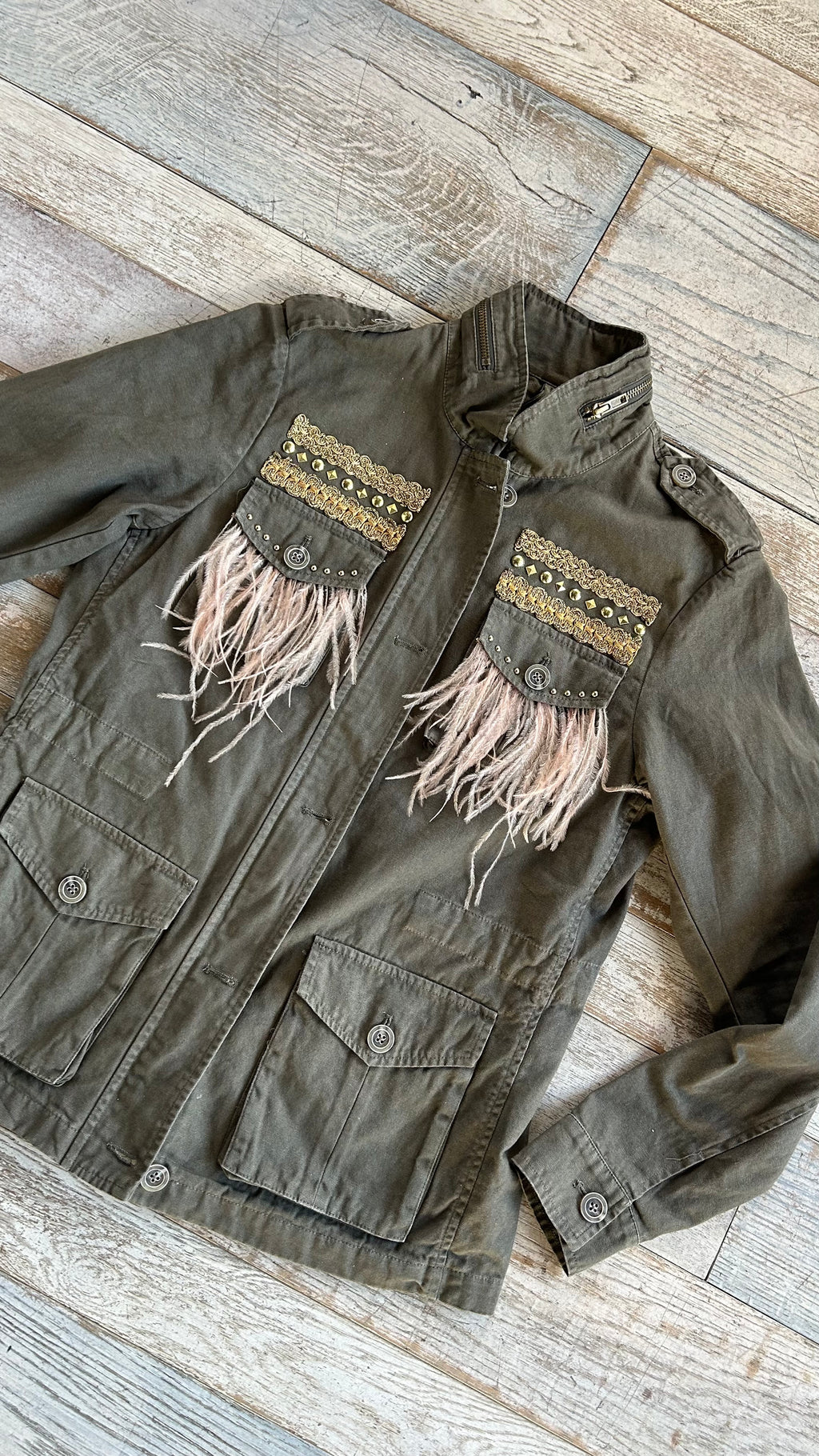 Giacca Army Plume Pink