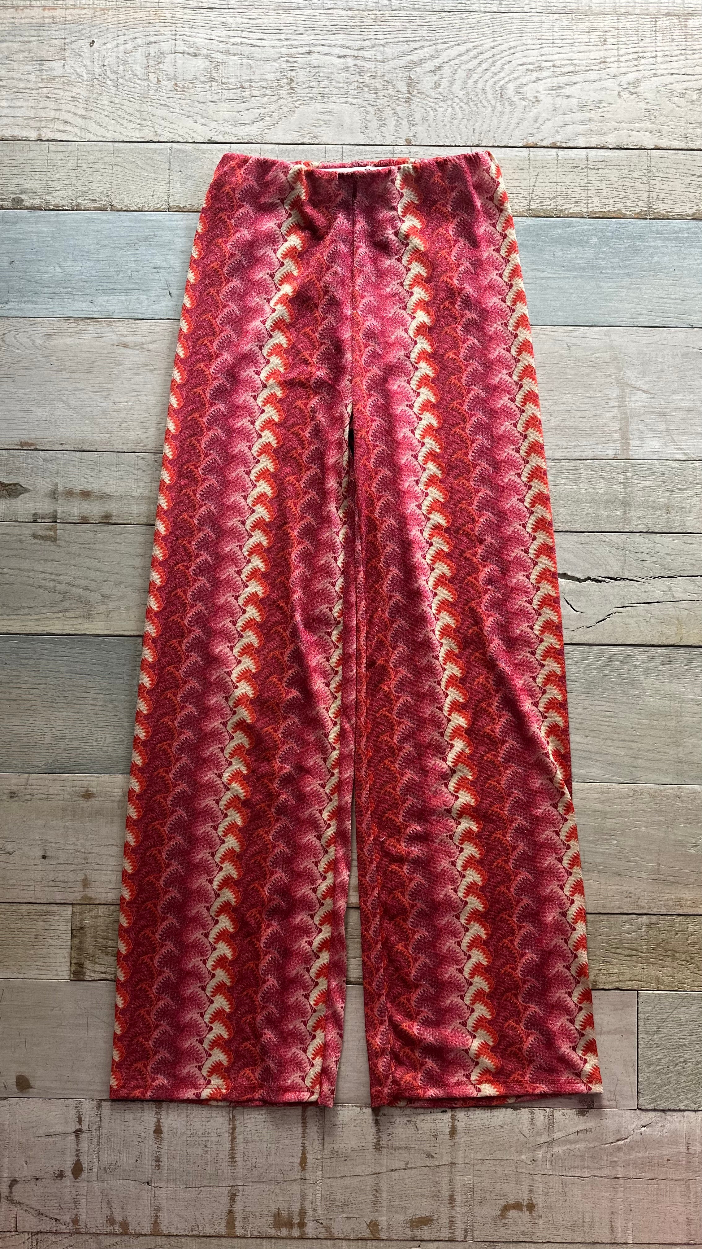 Pantalone Zig Zag Rosa Fucsia Lurex