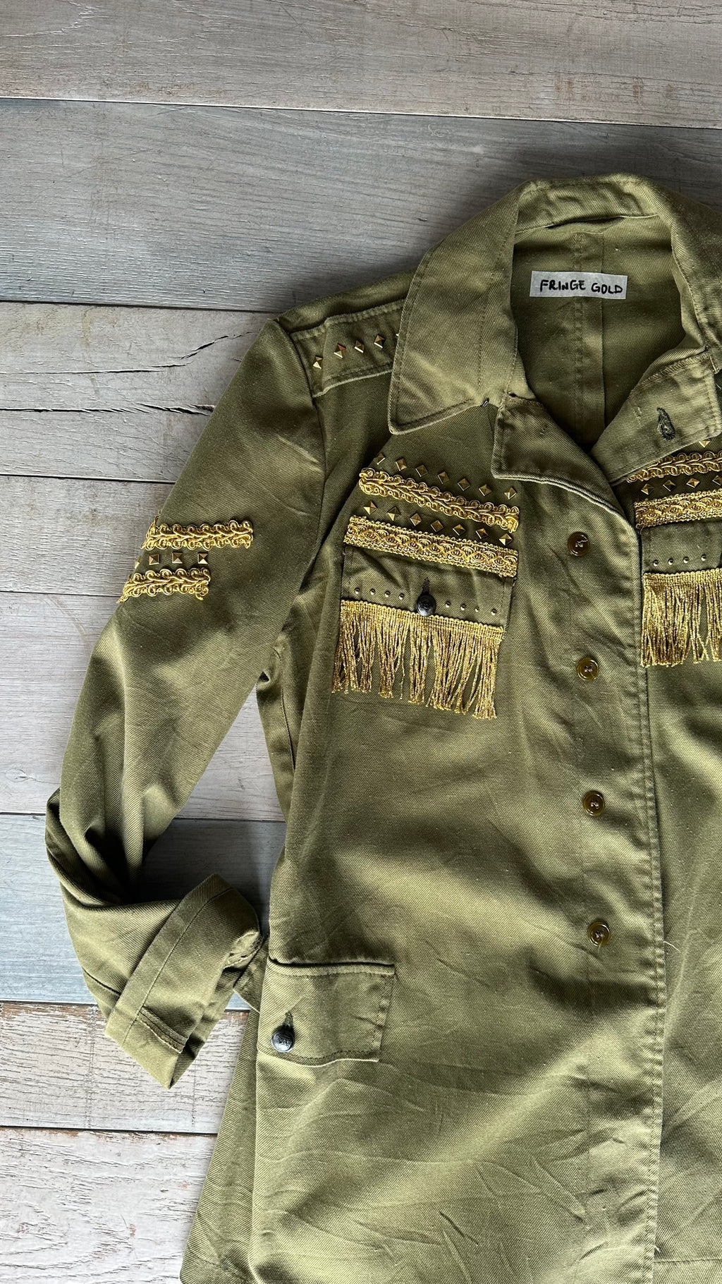 Giacca Vintage “Fringe Gold”
