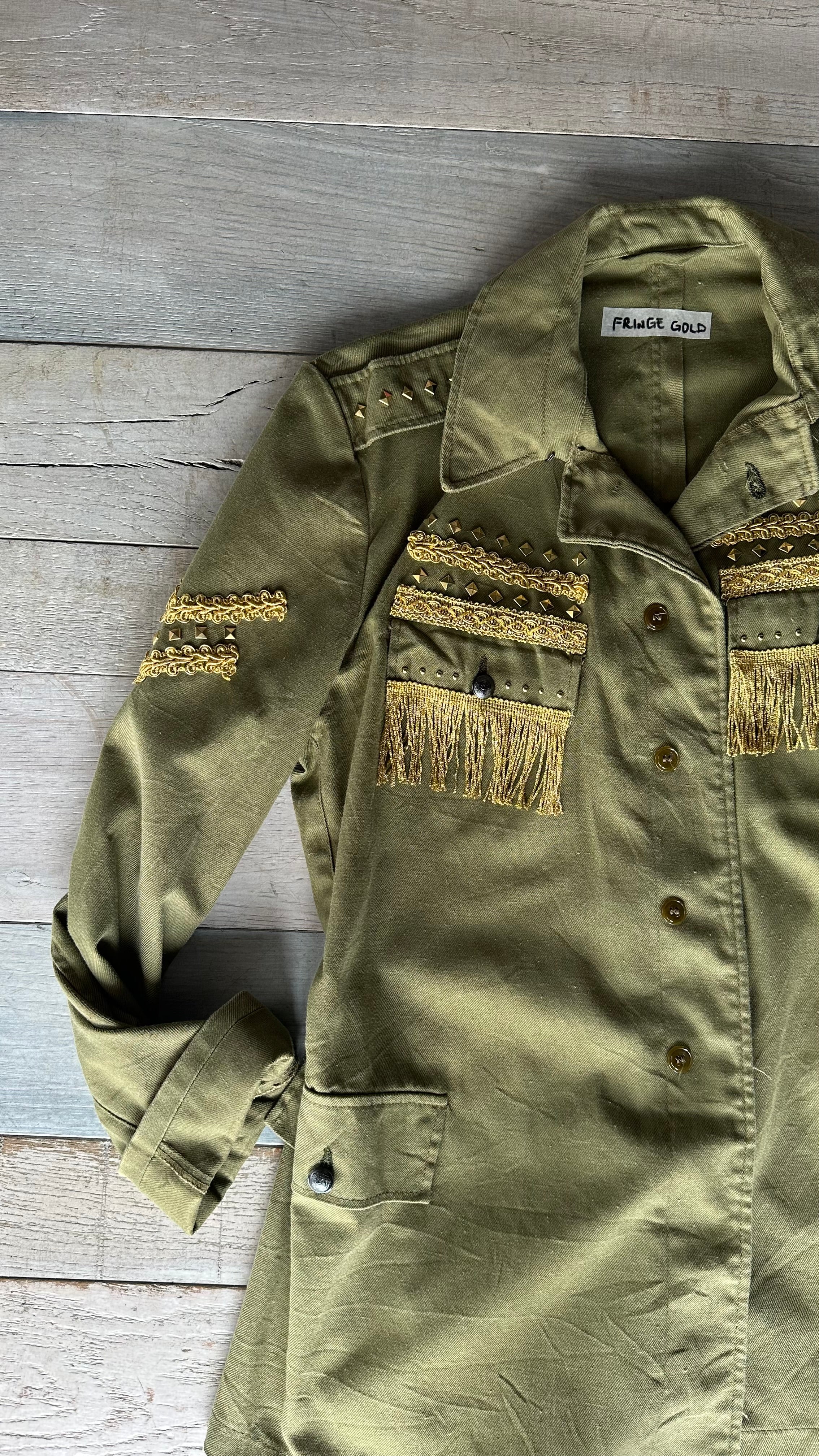 Giacca Vintage “Fringe Gold”