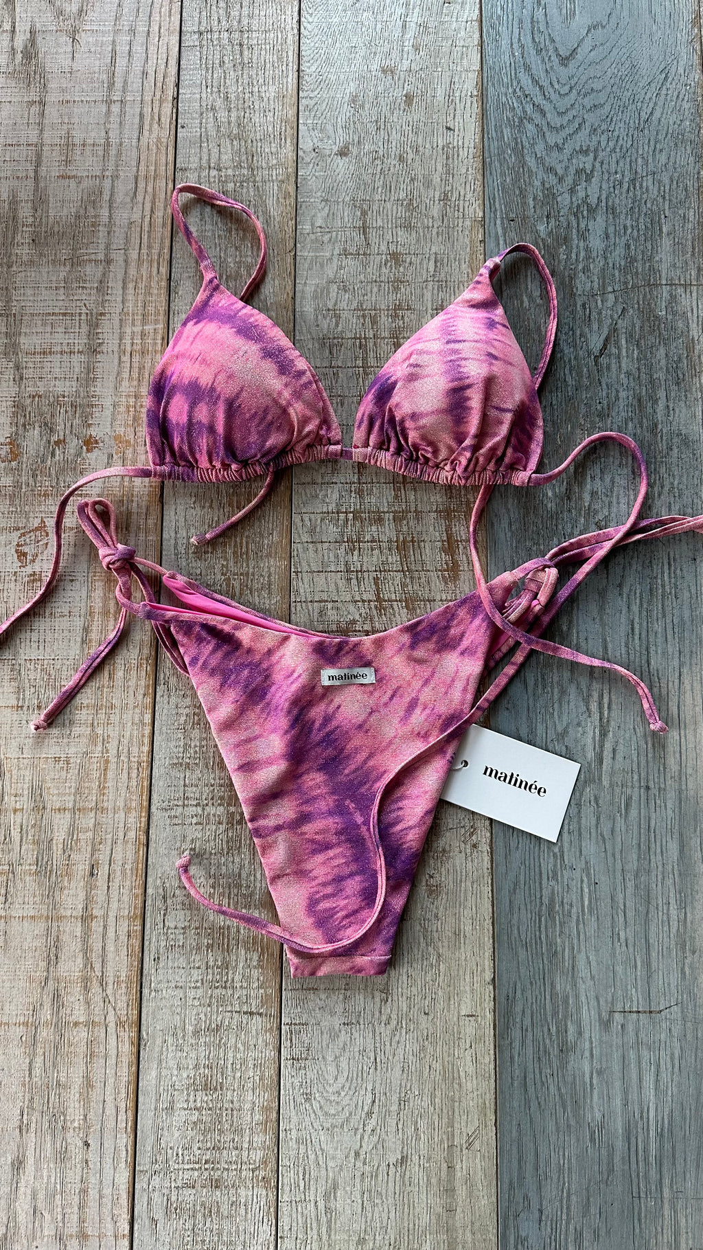 Triangolo Kate Tye Dye Rosa