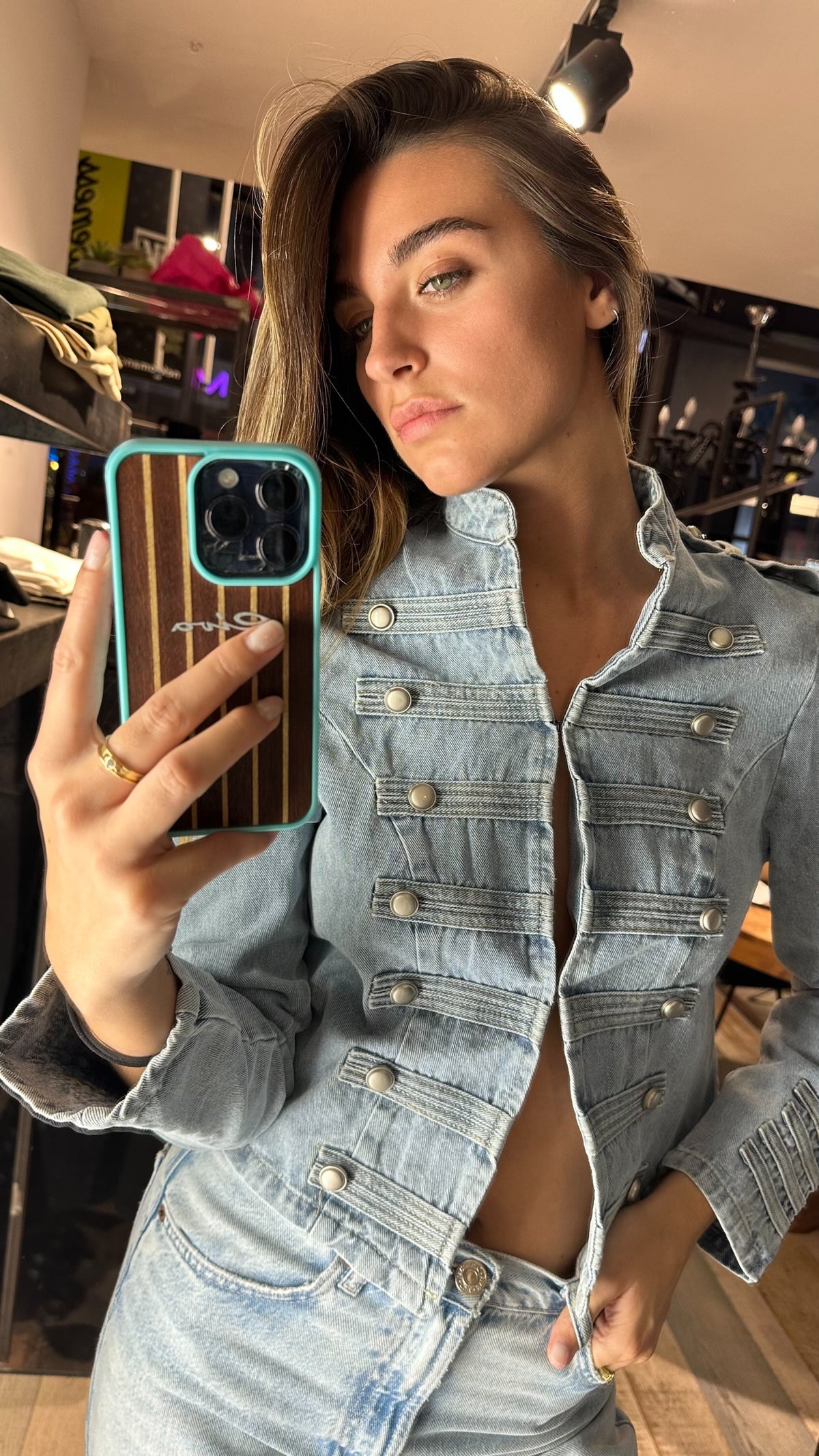 Giacca In Jeans Denim « Cavalier »