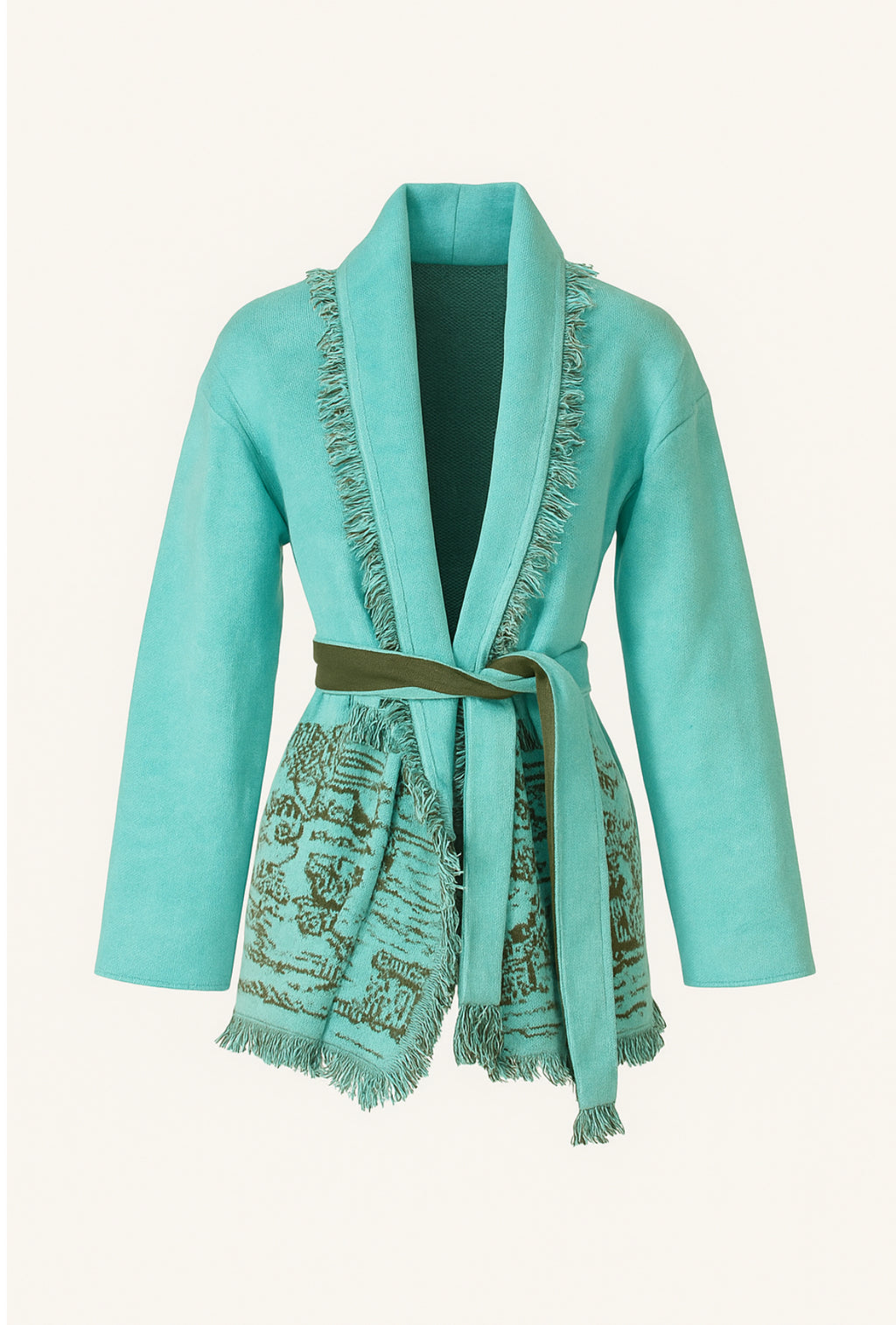 Cardigan Cactus Verde Acqua