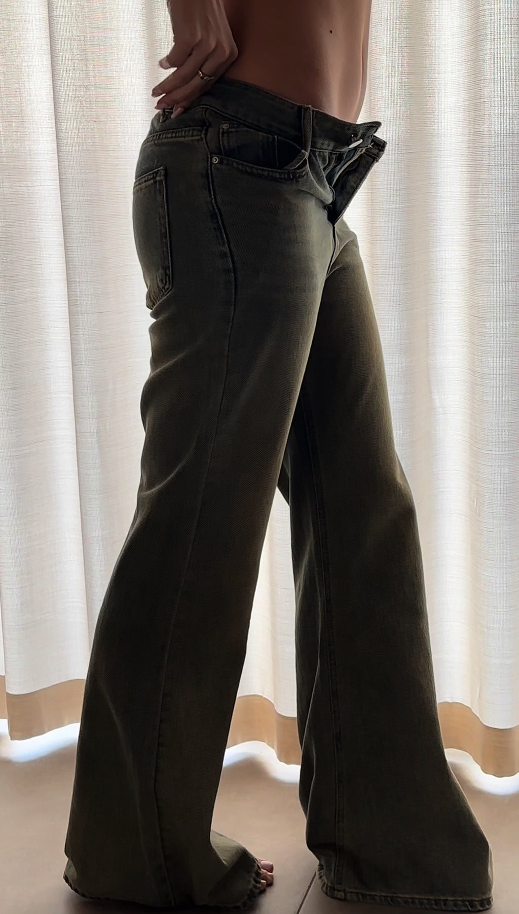 Jeans a zampa Washed Vintage