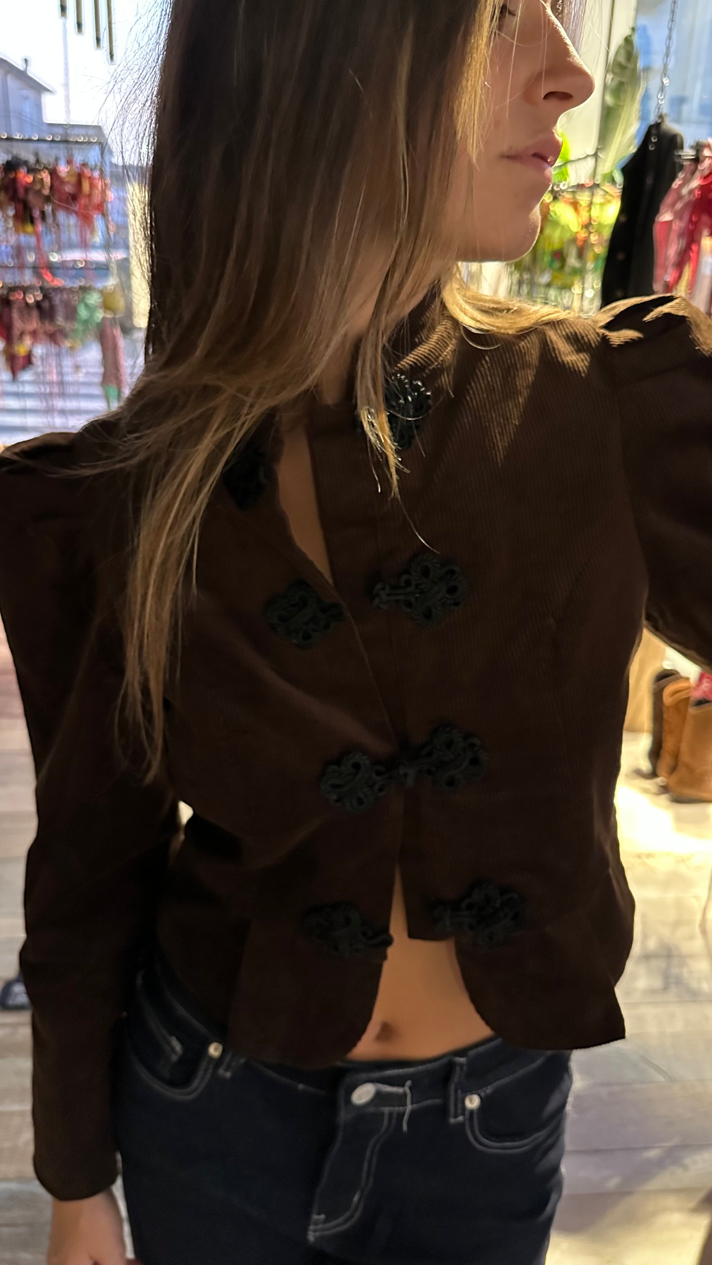 Completo in Velluto Marrone “ Ébène”