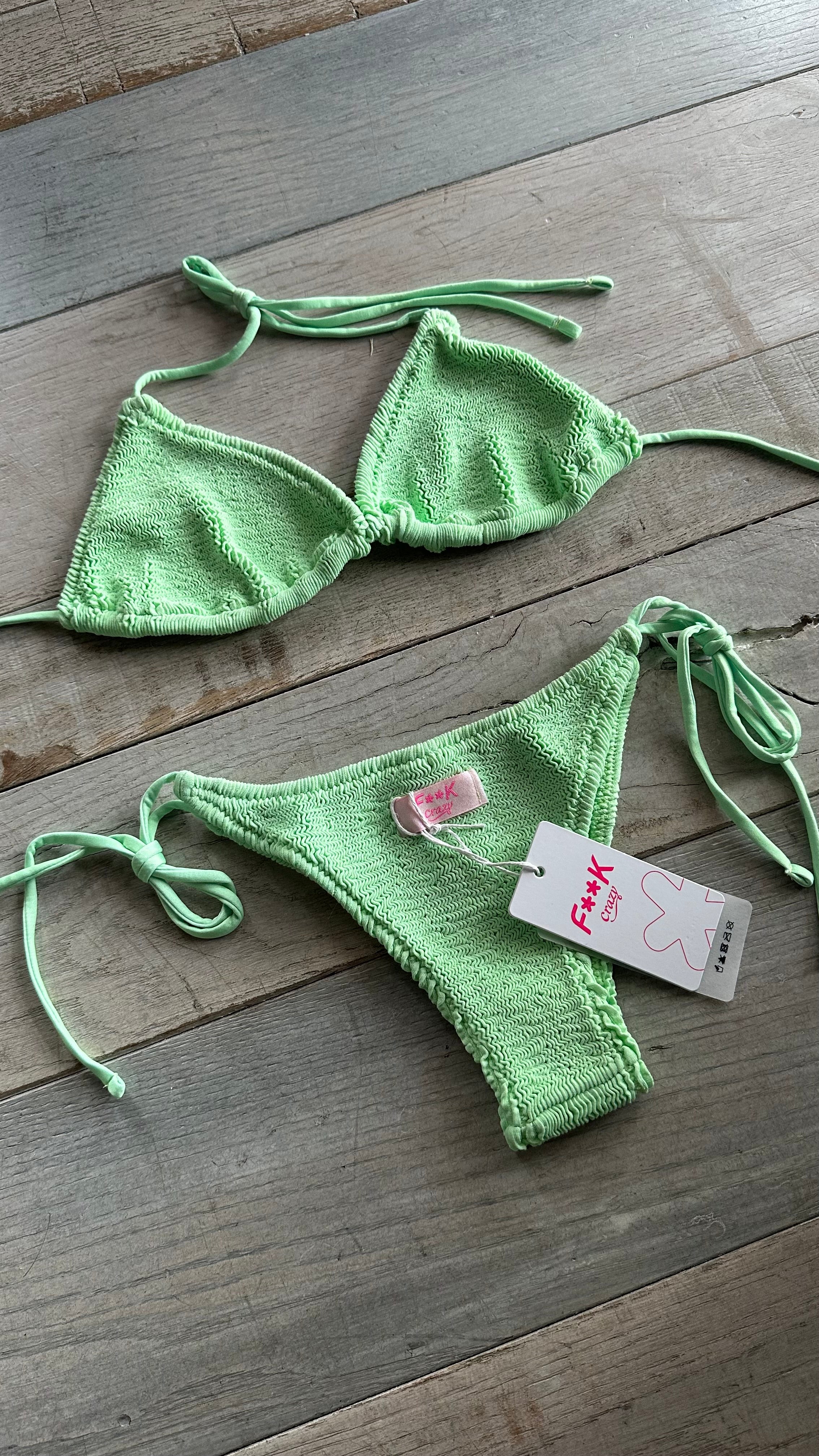 Triangolo Goffrato Verde Fluo