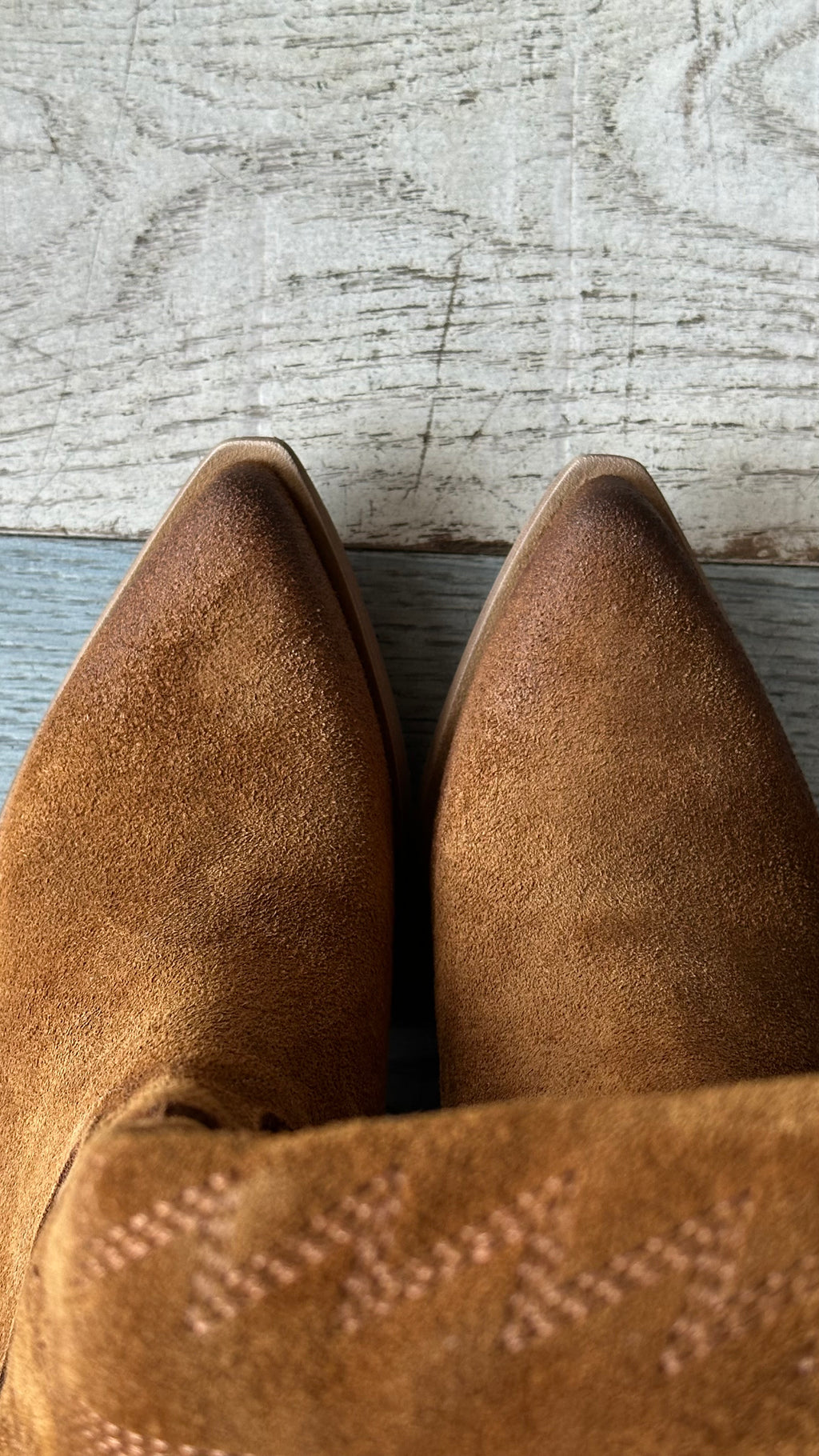 Texano In camoscio Aranciato