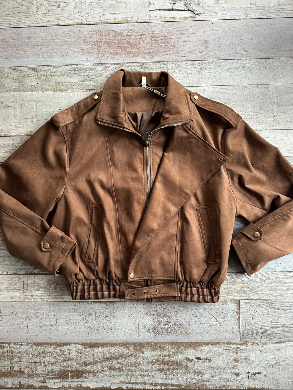 Giacca Over Eco-Camoscio