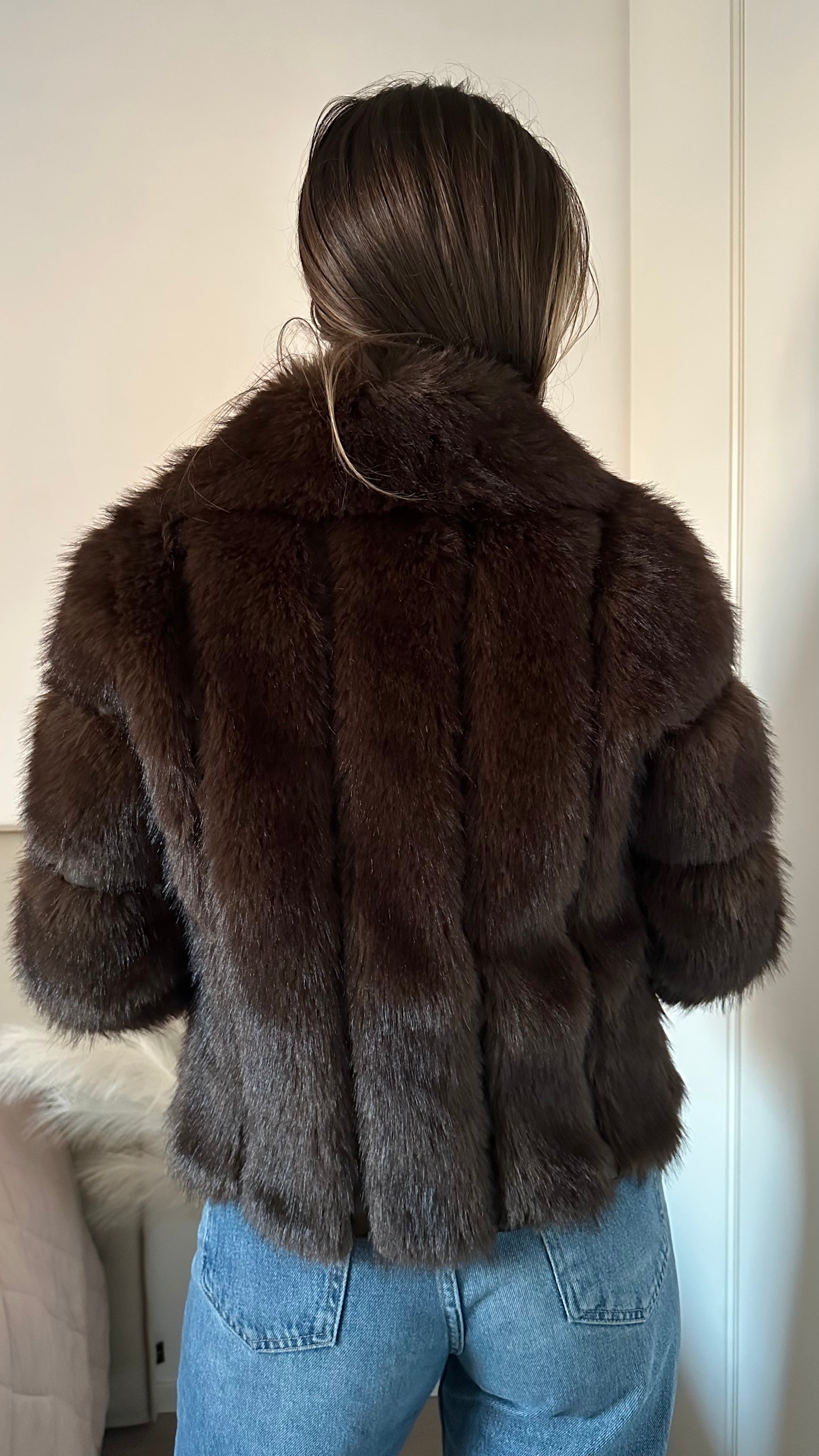 Eco Pelliccia Volpe Marrone