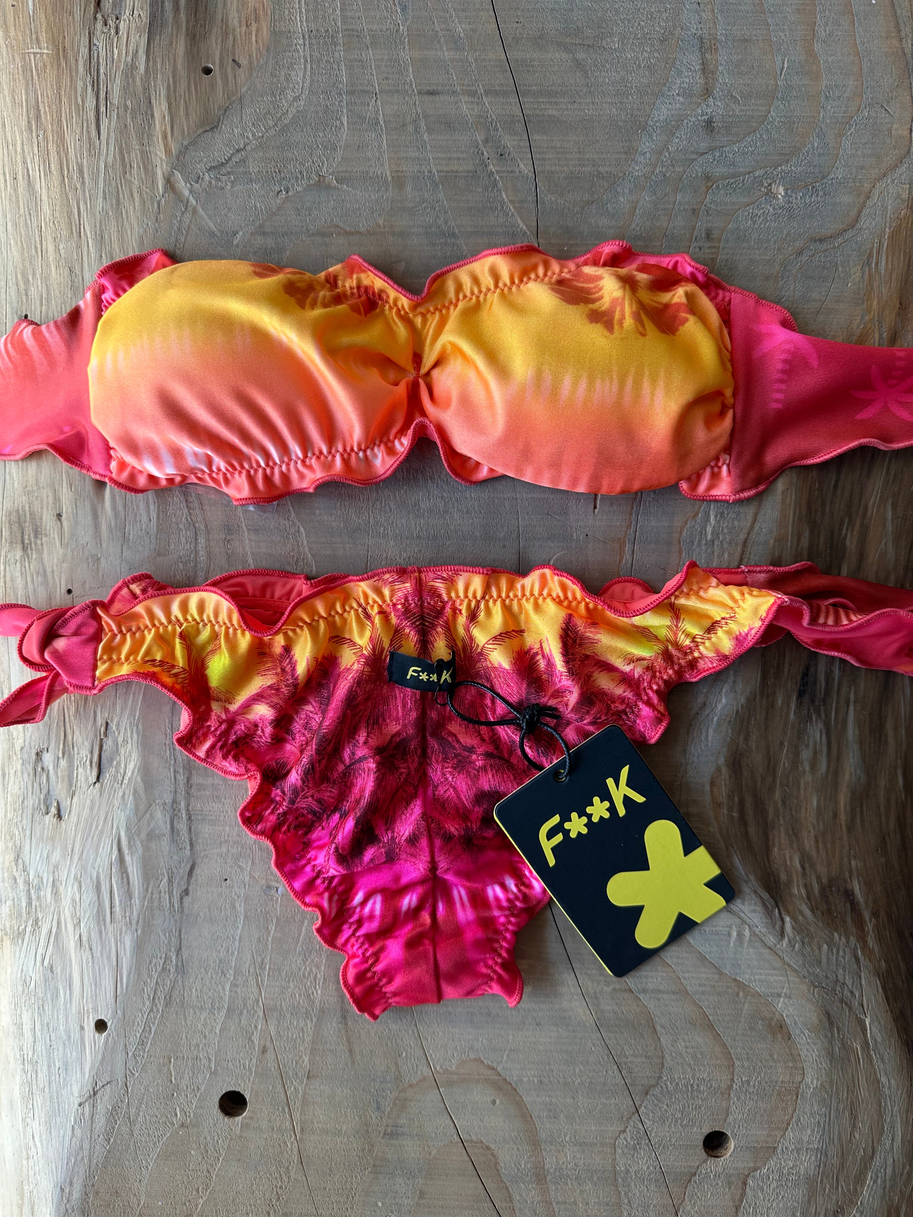 Bikini Fascia Frou Frou Tramonto Arancione