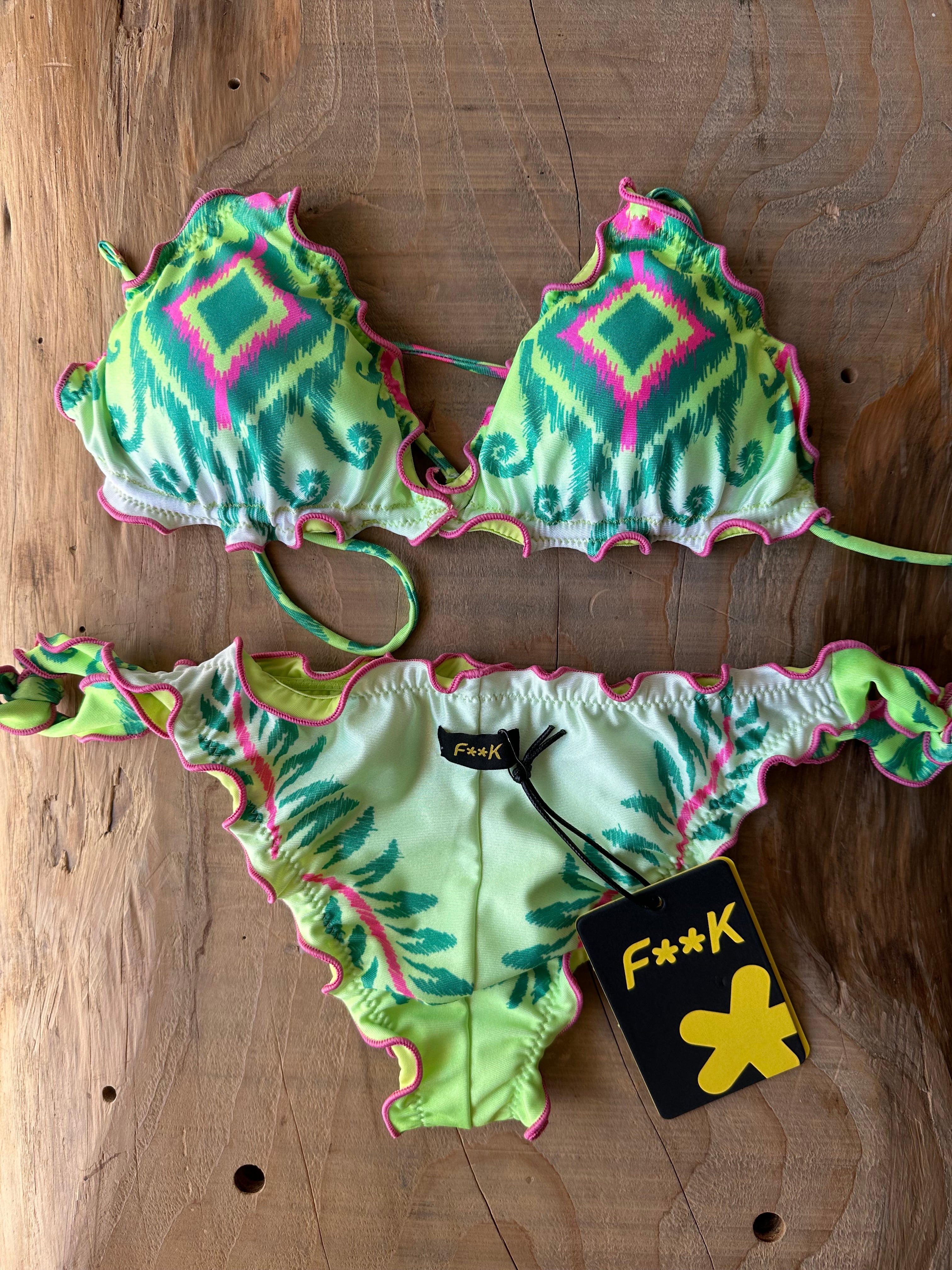 Triangolo Frou Frou Azteco Lime