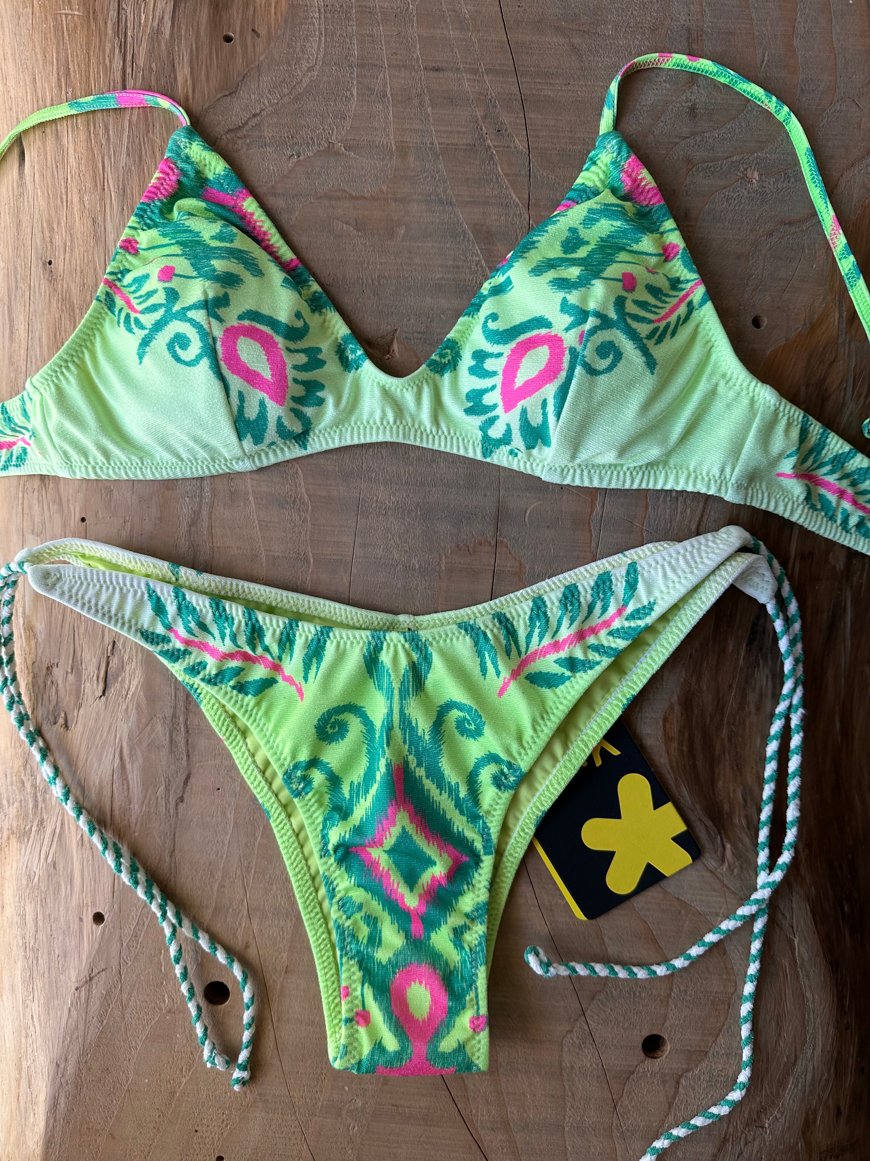 Bikini Top Azteco Lime