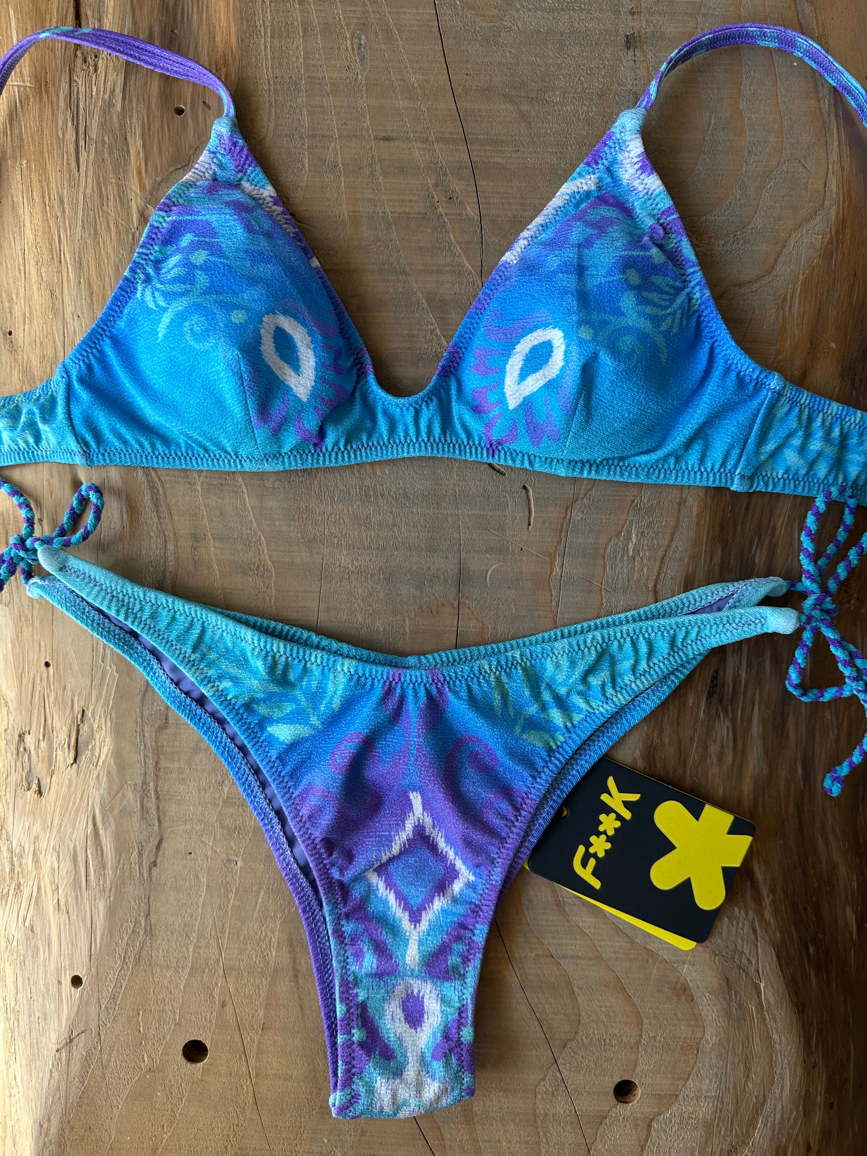 Bikini Top Azteco Blu